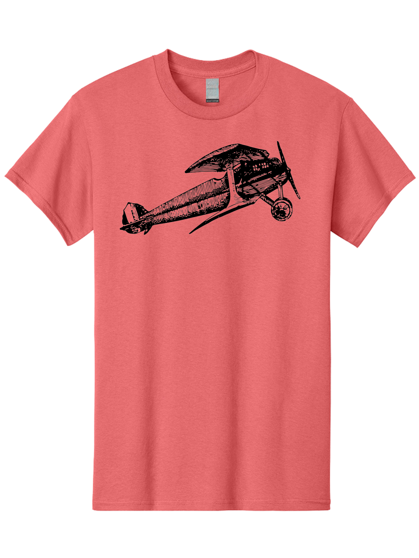 Biplane-1 Men'S Graphic Tee, 100% Cotton, Comfortable Casual Summer Wear, Machine Washable, Vintage Aeroplane, Classic Aircraft, Retro Aviation, Antique Plane, Old-Fashioned Flying Machine, Historical Flight Aad778