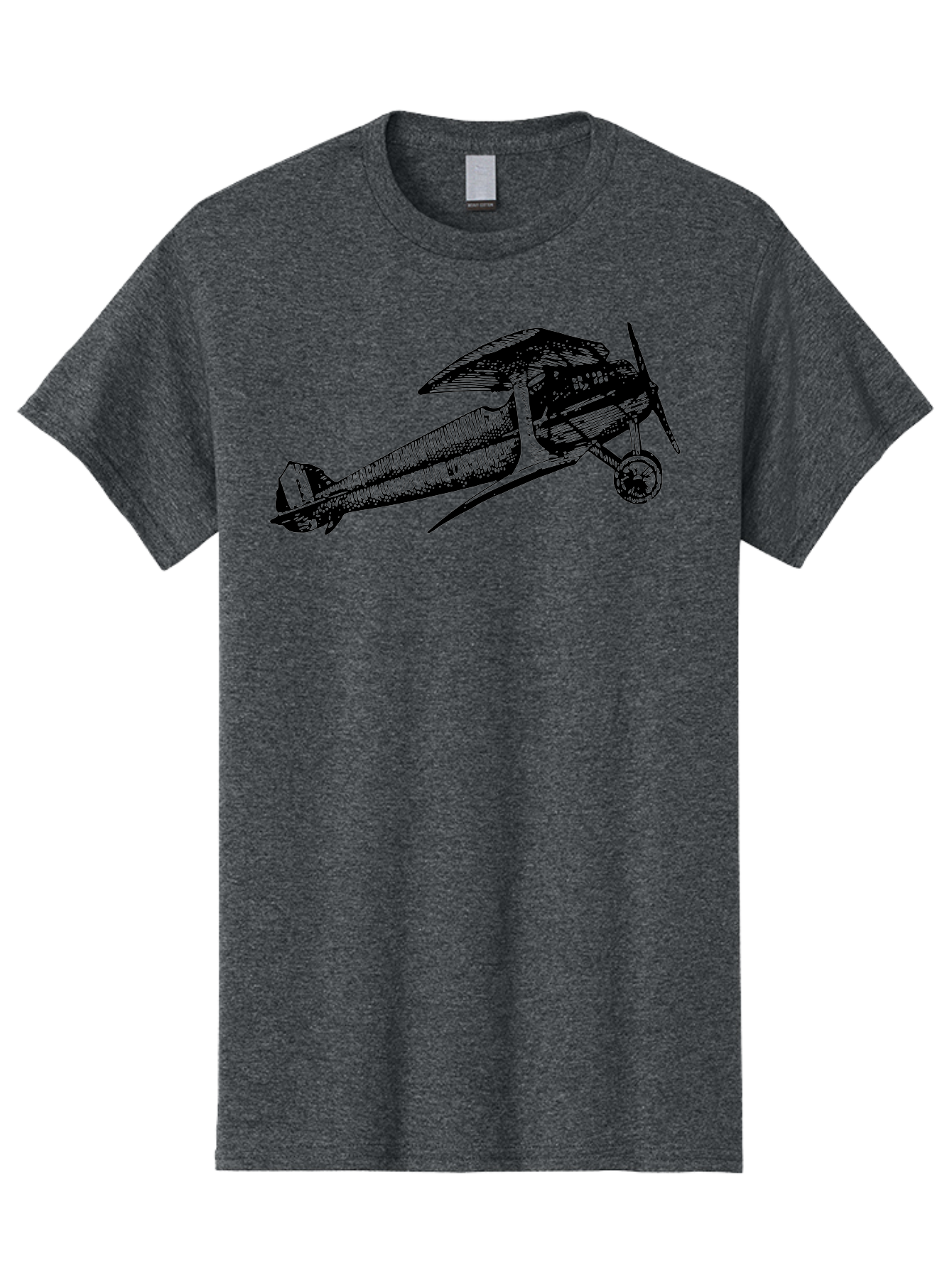 Biplane-1 Men'S Graphic Tee, 100% Cotton, Comfortable Casual Summer Wear, Machine Washable, Vintage Aeroplane, Classic Aircraft, Retro Aviation, Antique Plane, Old-Fashioned Flying Machine, Historical Flight Aad778