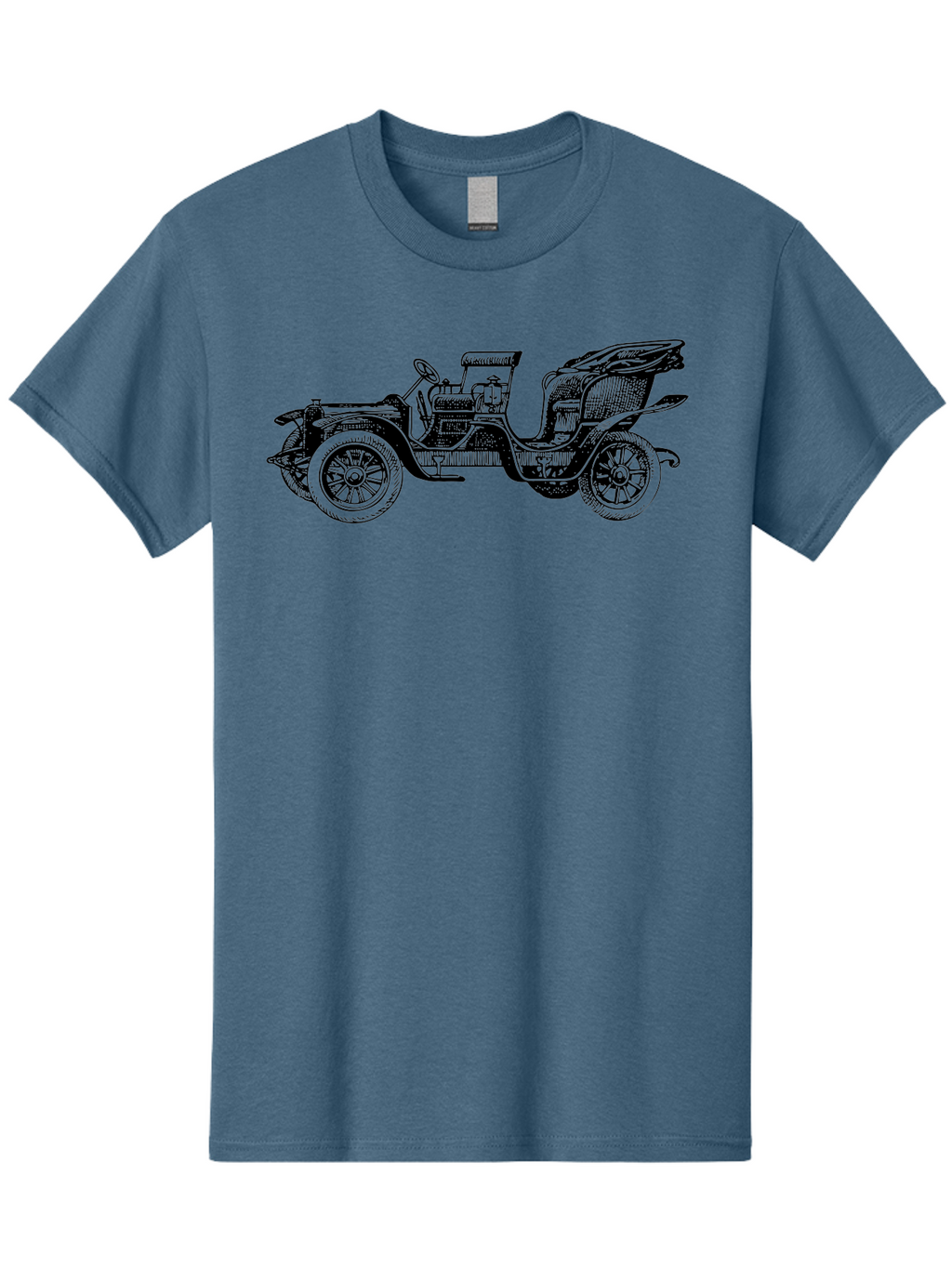 Vintage-Car-2 Men'S Graphic Tee, 100% Cotton, Comfortable Casual Summer Wear, Machine Washable, Vintage Car, Antique Automobile, Classic Vehicle, Old Fashioned Car, Retro Transportation, Nostalgic Ride, Open Top Car, Early 20Th Century, Aad822