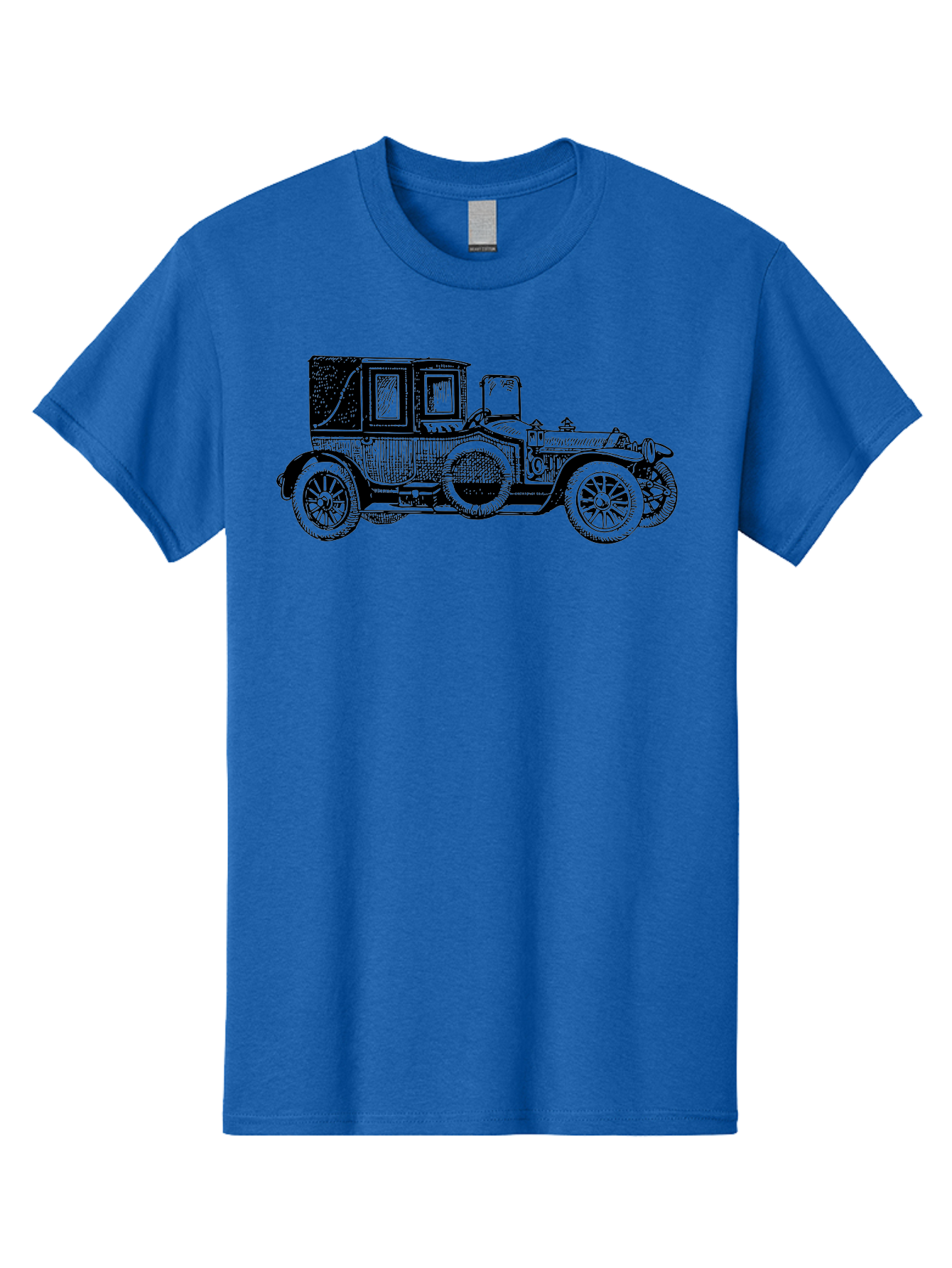 Vintage-Car-3 Men'S Graphic Tee, 100% Cotton, Comfortable Casual Summer Wear, Machine Washable, Vintage Car, Classic Automobile, Retro Vehicle, 1920 Ford Model T, Touring Car, Antique Car, Historical Vehicle, Old Car, Ford Model T Aad823