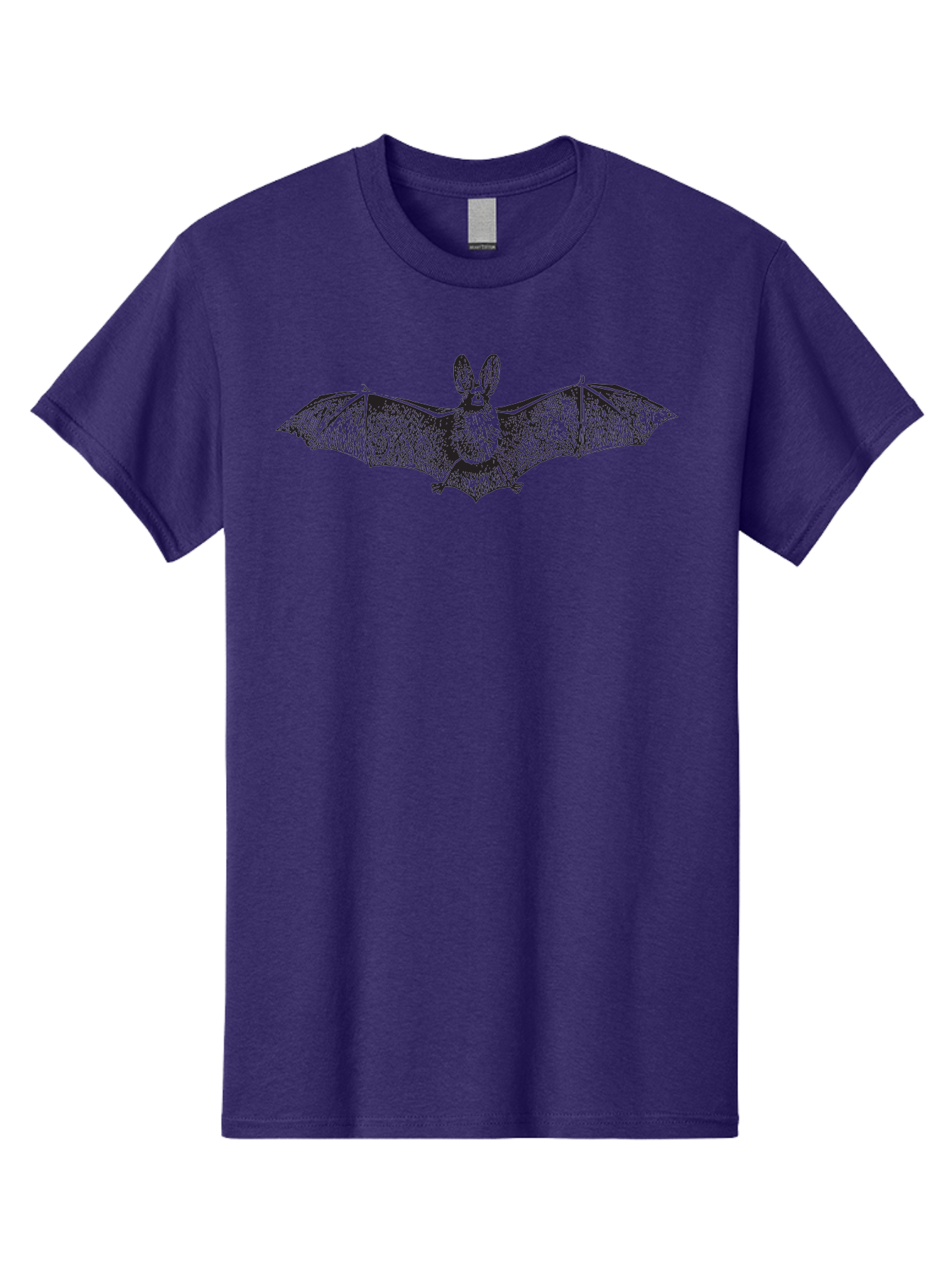 Bat Men'S Graphic Tee, 100% Cotton, Comfortable Casual Summer Wear, Machine Washable, Bat With Rabbit Head, Crossbreed Animal, Fantasy Creature, Dark Art, Gothic Illustration, Unusual Hybrid, Surrealism, Weird Art Aad848