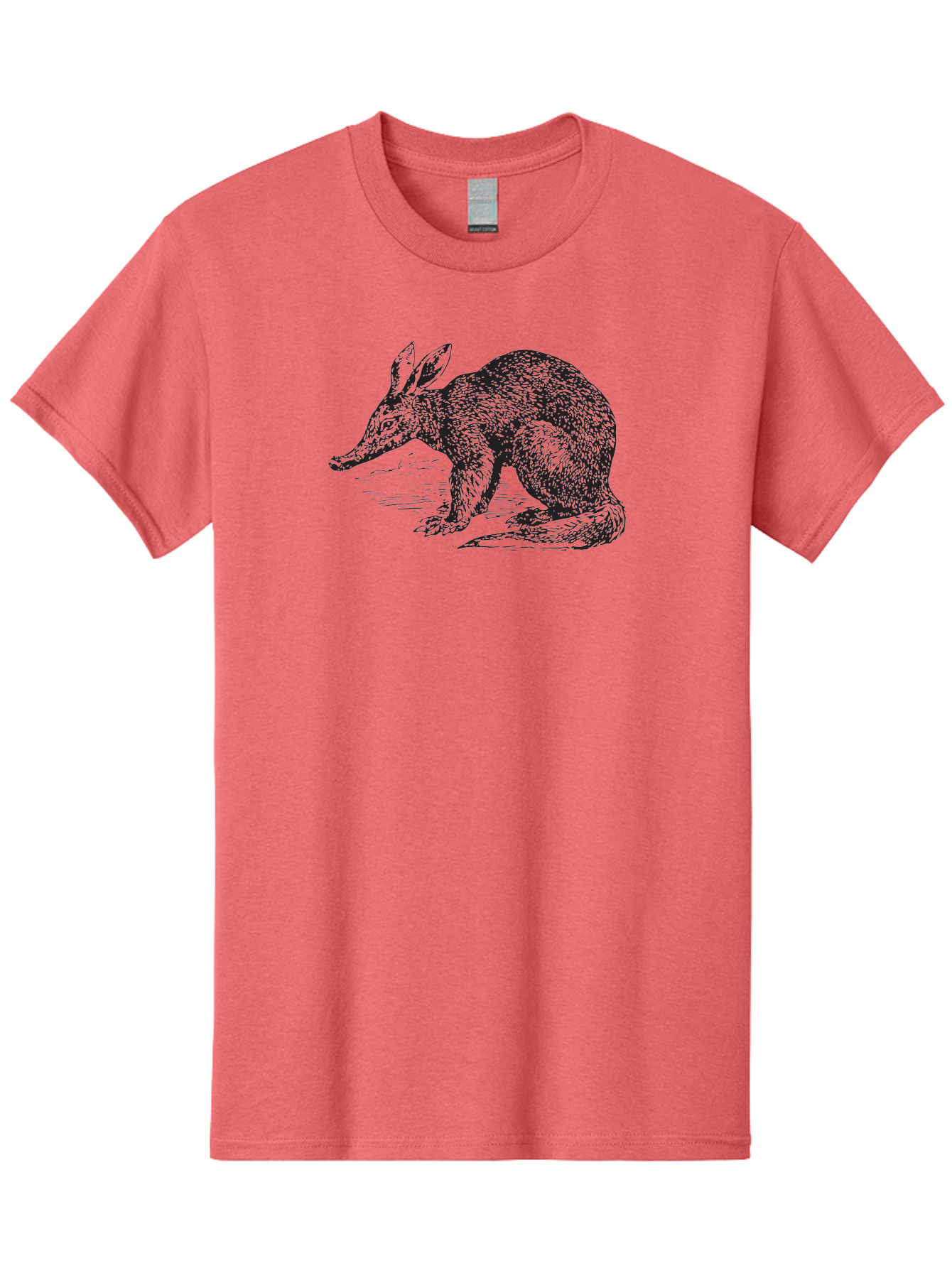 Billie-The-Bilby Men'S Graphic Tee, 100% Cotton, Comfortable Casual Summer Wear, Machine Washable, Bilby Animal Illustration, Marsupial Wildlife, Long Snout, Rabbit-Like Ears, Textured Fur, Detailed Artwork, Wildlife Art Aad851