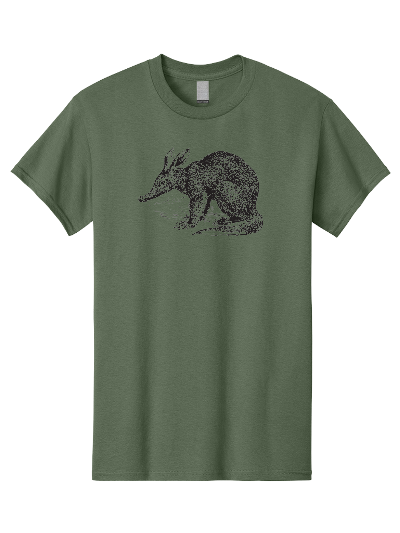 Billie-The-Bilby Men'S Graphic Tee, 100% Cotton, Comfortable Casual Summer Wear, Machine Washable, Bilby Animal Illustration, Marsupial Wildlife, Long Snout, Rabbit-Like Ears, Textured Fur, Detailed Artwork, Wildlife Art Aad851