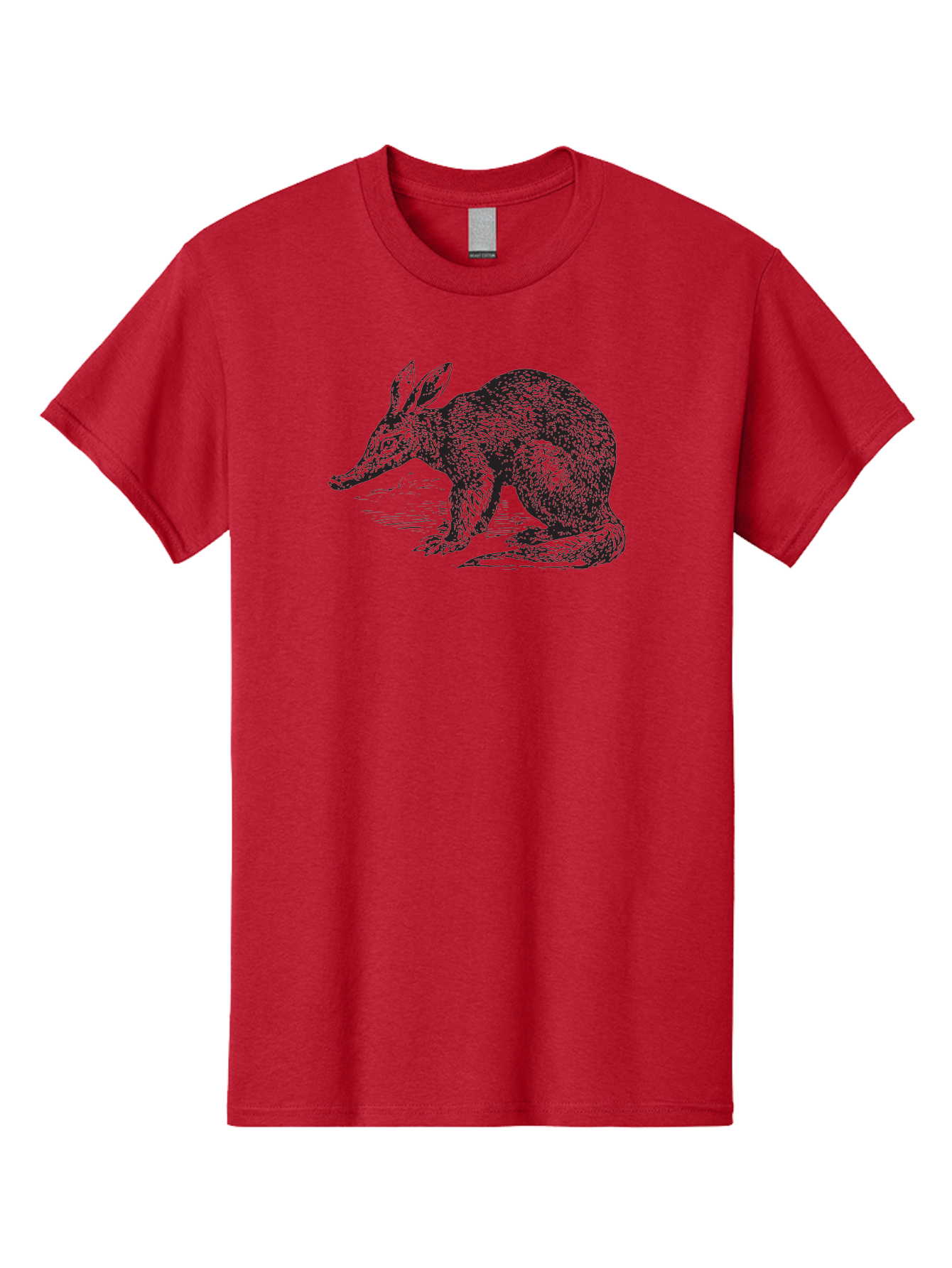 Billie-The-Bilby Men'S Graphic Tee, 100% Cotton, Comfortable Casual Summer Wear, Machine Washable, Bilby Animal Illustration, Marsupial Wildlife, Long Snout, Rabbit-Like Ears, Textured Fur, Detailed Artwork, Wildlife Art Aad851