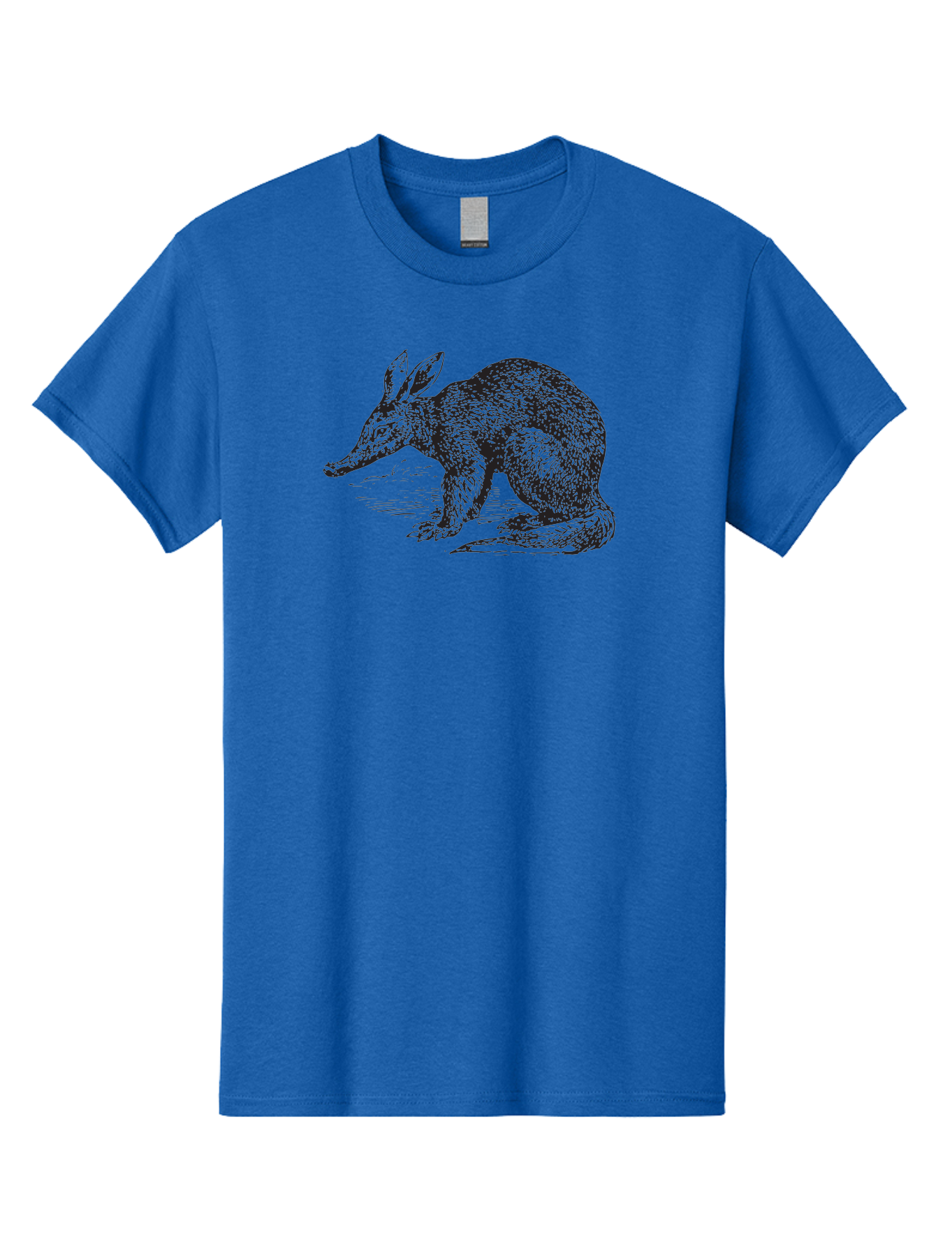 Billie-The-Bilby Men'S Graphic Tee, 100% Cotton, Comfortable Casual Summer Wear, Machine Washable, Bilby Animal Illustration, Marsupial Wildlife, Long Snout, Rabbit-Like Ears, Textured Fur, Detailed Artwork, Wildlife Art Aad851