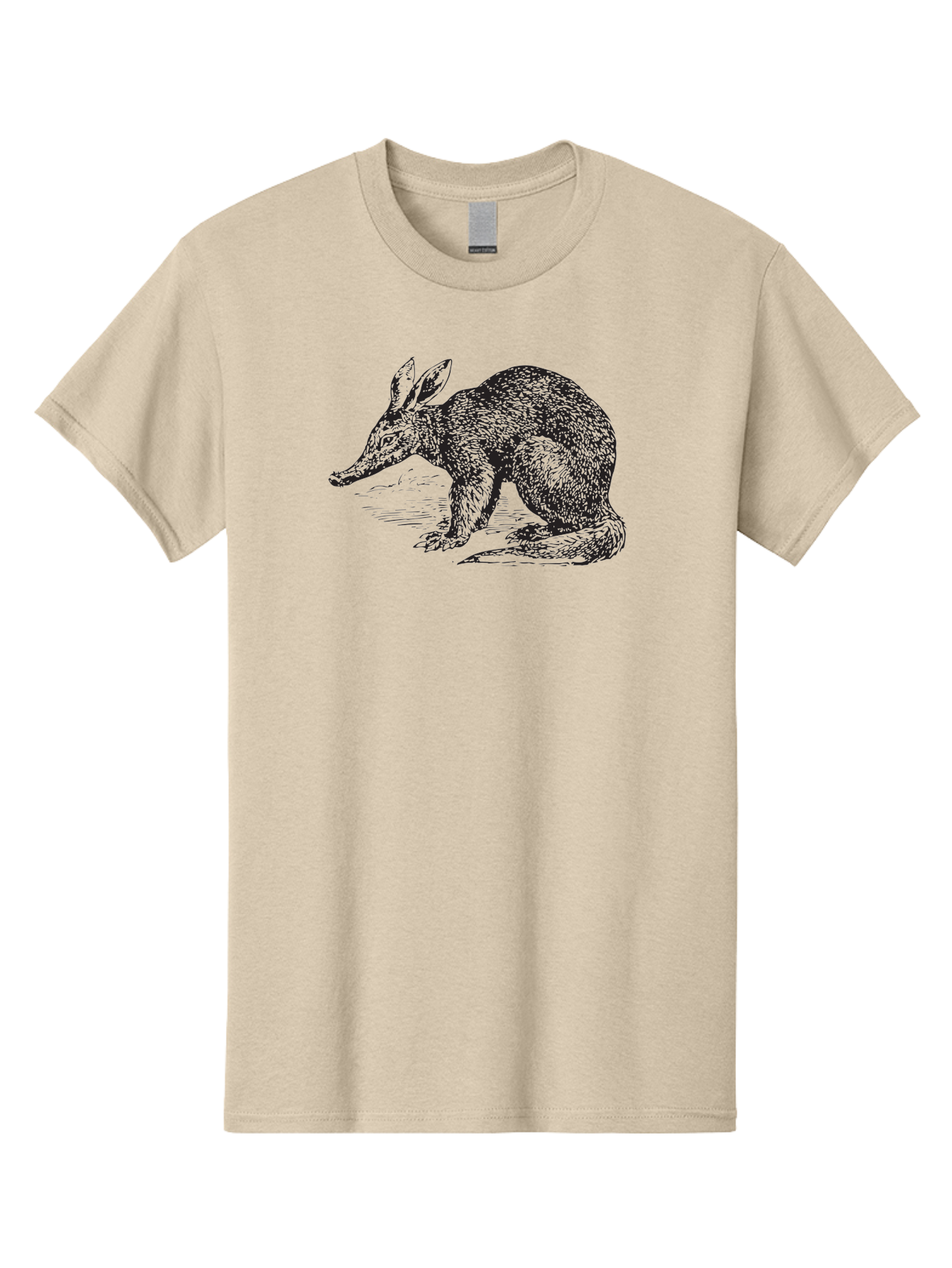 Billie-The-Bilby Men'S Graphic Tee, 100% Cotton, Comfortable Casual Summer Wear, Machine Washable, Bilby Animal Illustration, Marsupial Wildlife, Long Snout, Rabbit-Like Ears, Textured Fur, Detailed Artwork, Wildlife Art Aad851