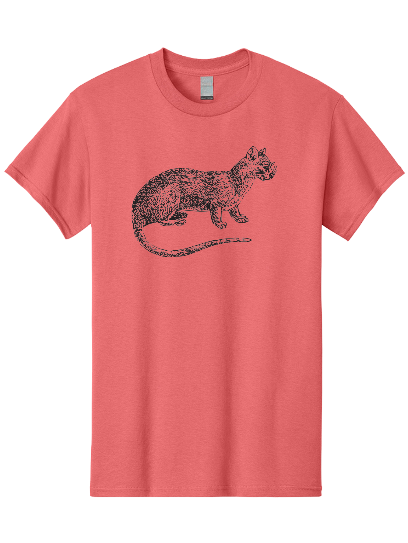 Cat-Sketch Men'S Graphic Tee, 100% Cotton, Comfortable Casual Summer Wear, Machine Washable, Black Cat Silhouette, Cat Illustration, Feline Art, Detailed Drawing, Whiskered Cat, Animal Graphic, Cat Portrait Aad865