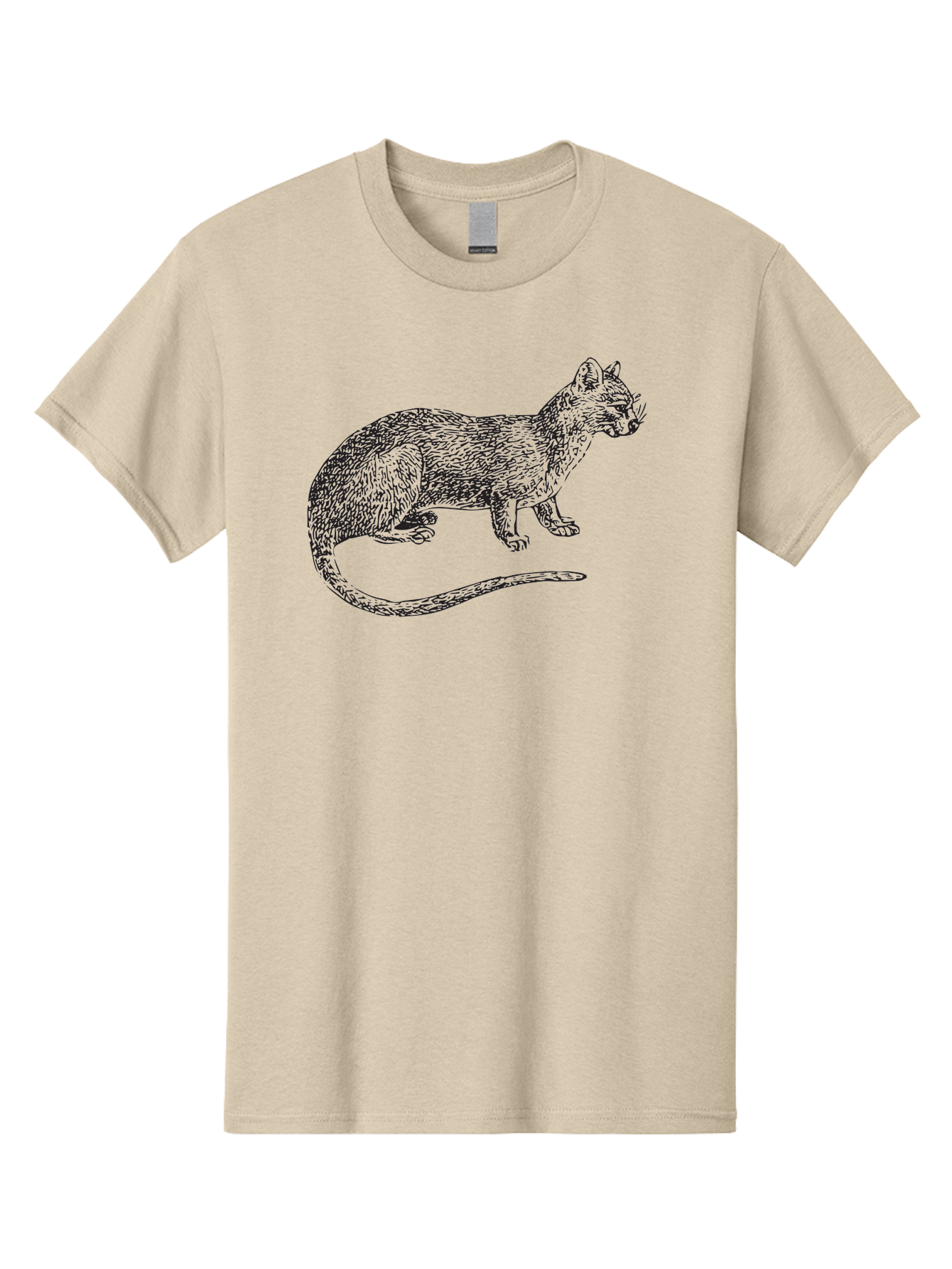Cat-Sketch Men'S Graphic Tee, 100% Cotton, Comfortable Casual Summer Wear, Machine Washable, Black Cat Silhouette, Cat Illustration, Feline Art, Detailed Drawing, Whiskered Cat, Animal Graphic, Cat Portrait Aad865