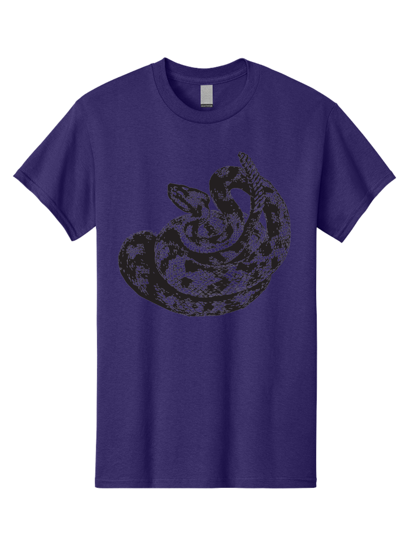 Coiled-Snake-2 Men'S Graphic Tee, 100% Cotton, Comfortable Casual Summer Wear, Machine Washable, Serpent Illustration, Coiled Snake, Reptile Art, Wildlife Graphic, Snake Design, Danger Symbol, Venomous Snake, Wild Animal, Snake Pattern, Aad869