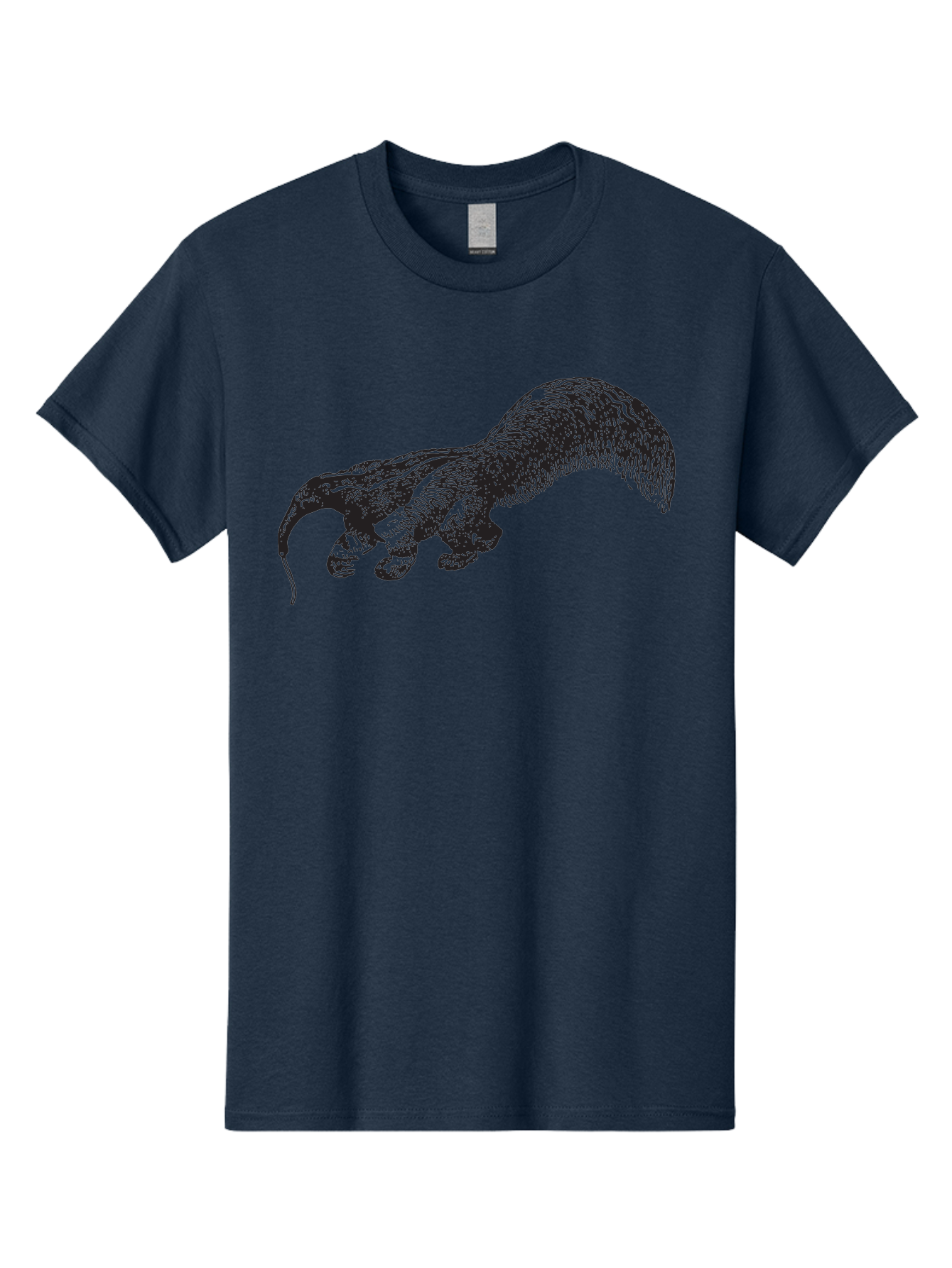 Furry-Hand Men'S Graphic Tee, 100% Cotton, Comfortable Casual Summer Wear, Machine Washable, Furry Hand, Hairy Fingers, Detailed Illustration, Dark Shading, Unique Artwork, Surreal Image, Fantasy Creature, Mysterious Figure, Aad890