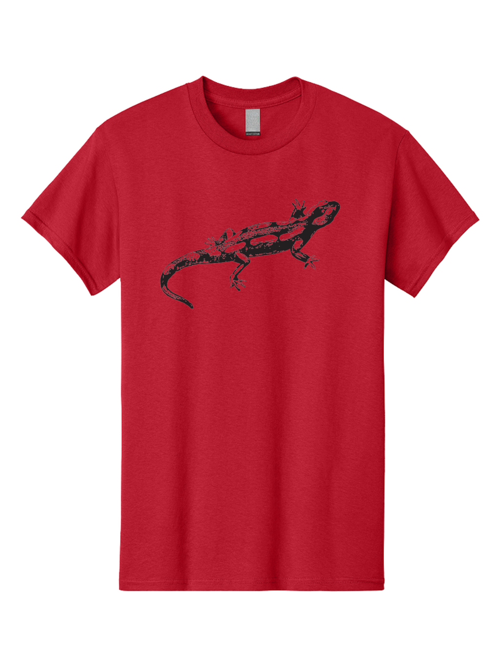 Lizard-1 Men'S Graphic Tee, 100% Cotton, Comfortable Casual Summer Wear, Machine Washable, Lizard Graphic, Reptile Illustration, Wildlife Art, Scaly Texture, Cold-Blooded Creature, Primitive Design, Detailed Drawing, Black Silhouette Aad910
