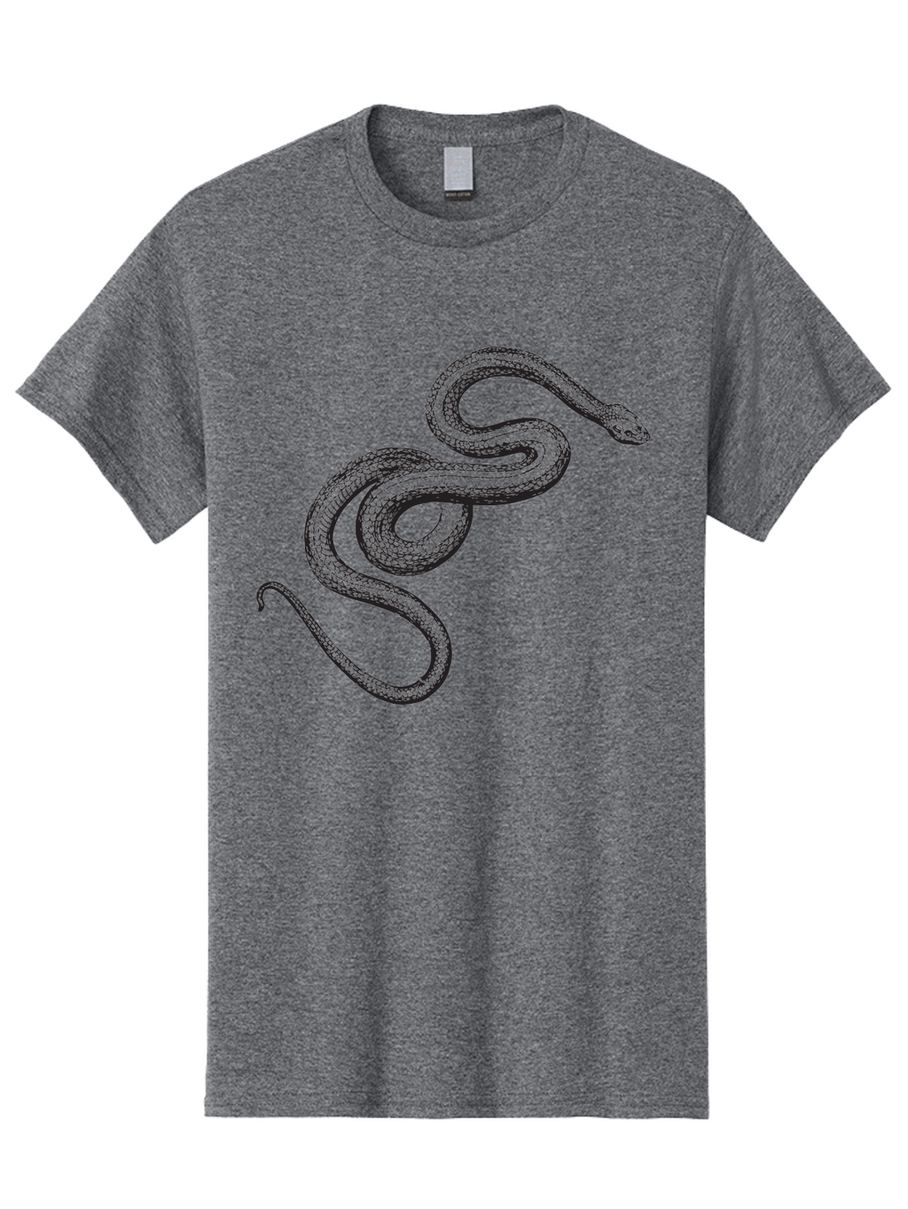 Snake-2 Men'S Graphic Tee, 100% Cotton, Comfortable Casual Summer Wear, Machine Washable, Snake Illustration, Reptile Art, Wildlife Design, Serpent Graphic, Animal Pattern, Stylized Snake, Coiled Snake, Snake Texture Aad952