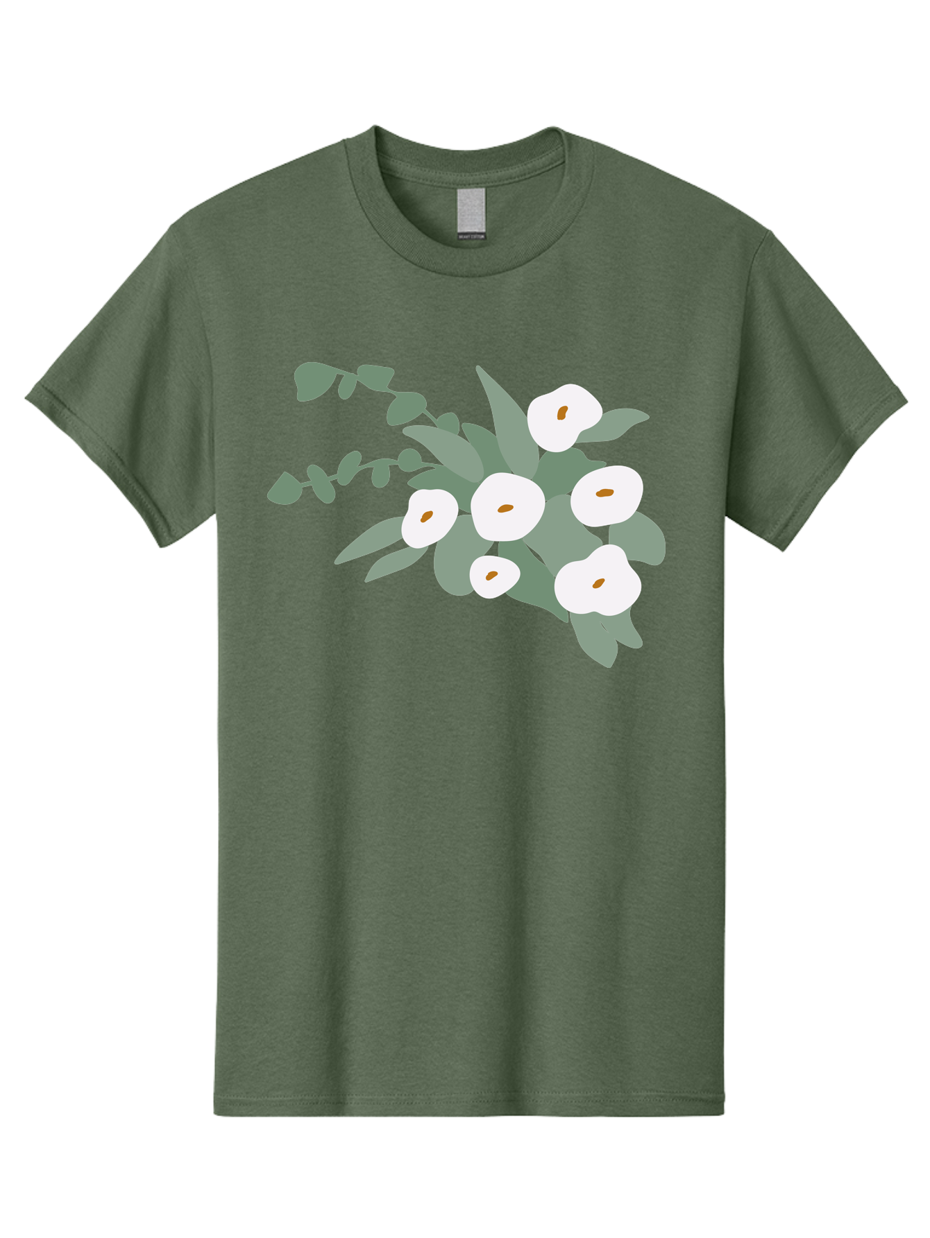 After-Glow Men'S Graphic Tee, 100% Cotton, Comfortable Casual Summer Wear, Machine Washable, Lotus Flowers, White Blooms, Gray Leaves, Spiritual Symbols, Serene Atmosphere, Peaceful Ambiance, Afterlife, Lotus Flower, Gray Graphics Aad992