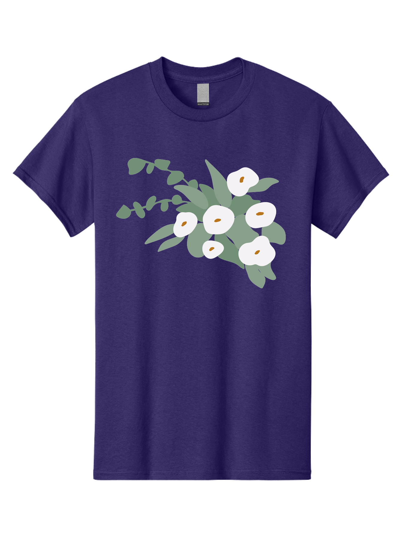 After-Glow Men'S Graphic Tee, 100% Cotton, Comfortable Casual Summer Wear, Machine Washable, Lotus Flowers, White Blooms, Gray Leaves, Spiritual Symbols, Serene Atmosphere, Peaceful Ambiance, Afterlife, Lotus Flower, Gray Graphics Aad992