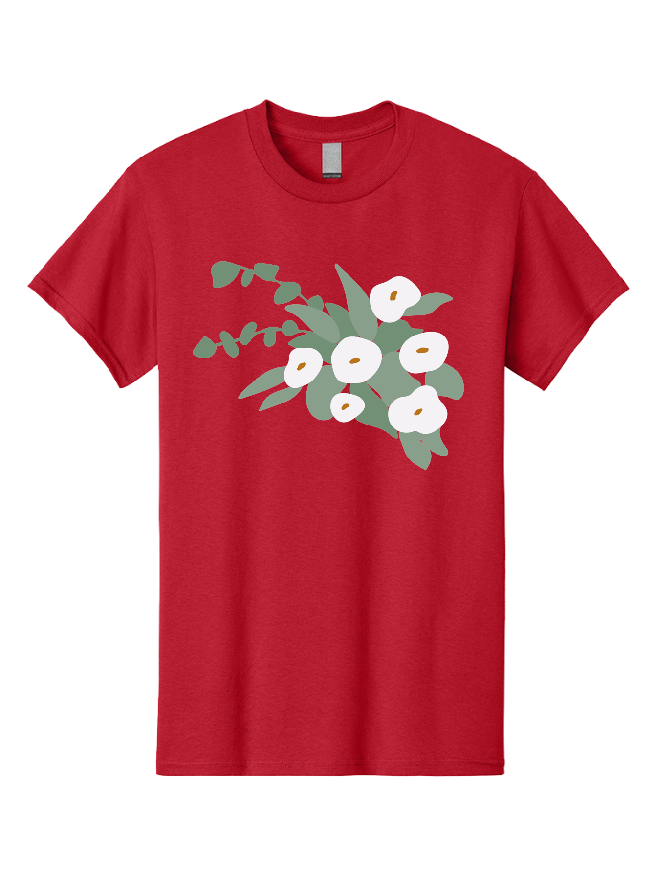 After-Glow Men'S Graphic Tee, 100% Cotton, Comfortable Casual Summer Wear, Machine Washable, Lotus Flowers, White Blooms, Gray Leaves, Spiritual Symbols, Serene Atmosphere, Peaceful Ambiance, Afterlife, Lotus Flower, Gray Graphics Aad992