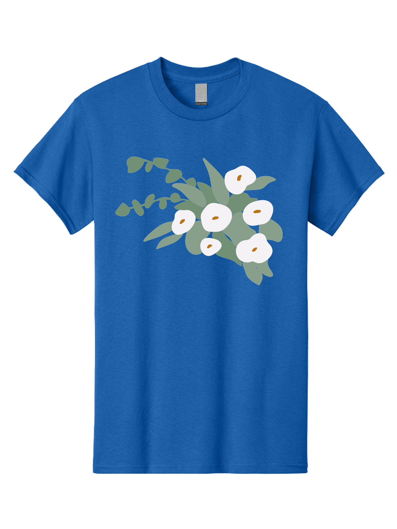 After-Glow Men'S Graphic Tee, 100% Cotton, Comfortable Casual Summer Wear, Machine Washable, Lotus Flowers, White Blooms, Gray Leaves, Spiritual Symbols, Serene Atmosphere, Peaceful Ambiance, Afterlife, Lotus Flower, Gray Graphics Aad992