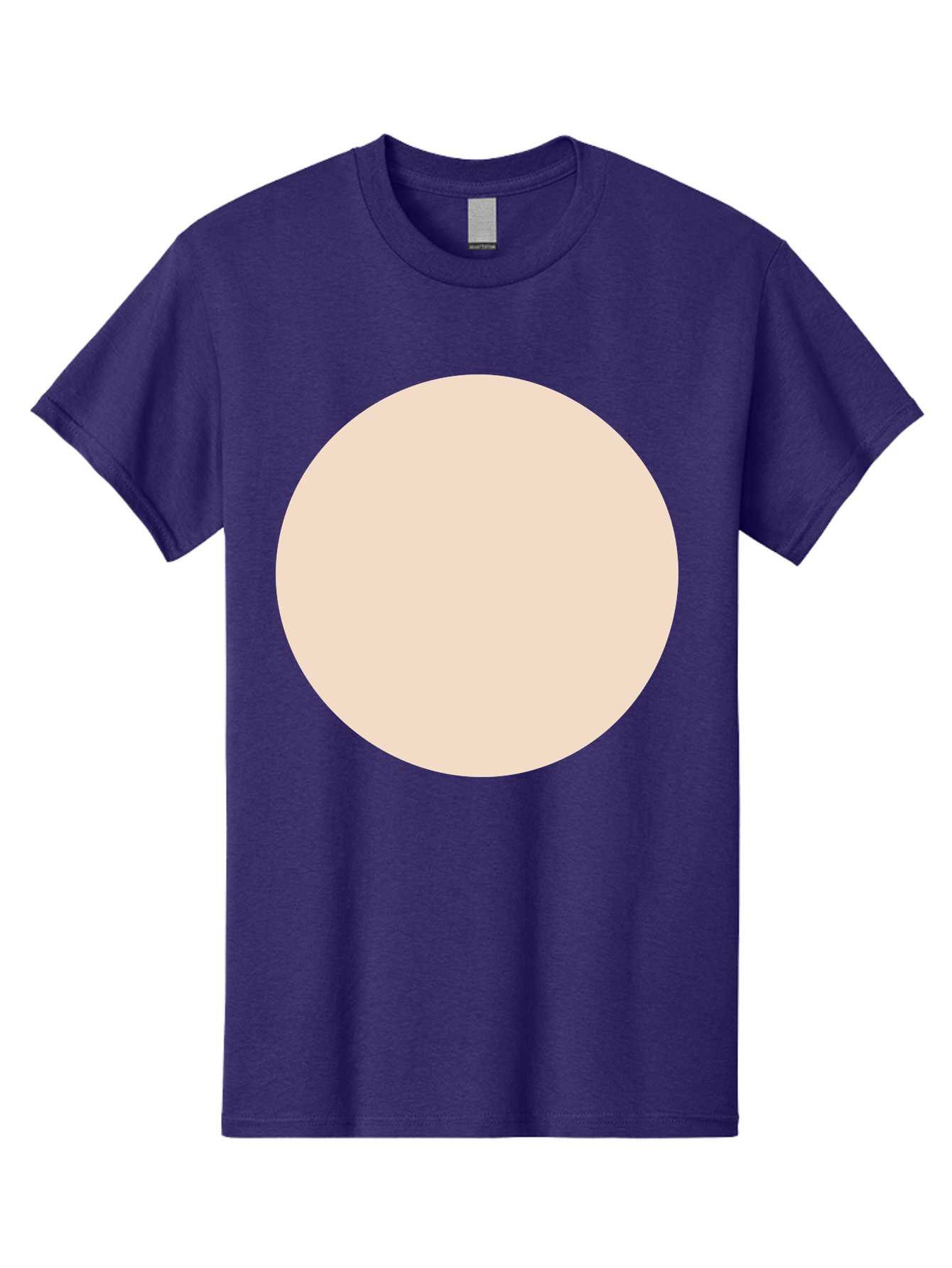 Beige-Circle Men'S Graphic Tee, 100% Cotton, Comfortable Casual Summer Wear, Machine Washable, Beige Circle, Minimalist Design, Simple Shape, Neutral Color, Geometric Figure, Circular Form Aad996