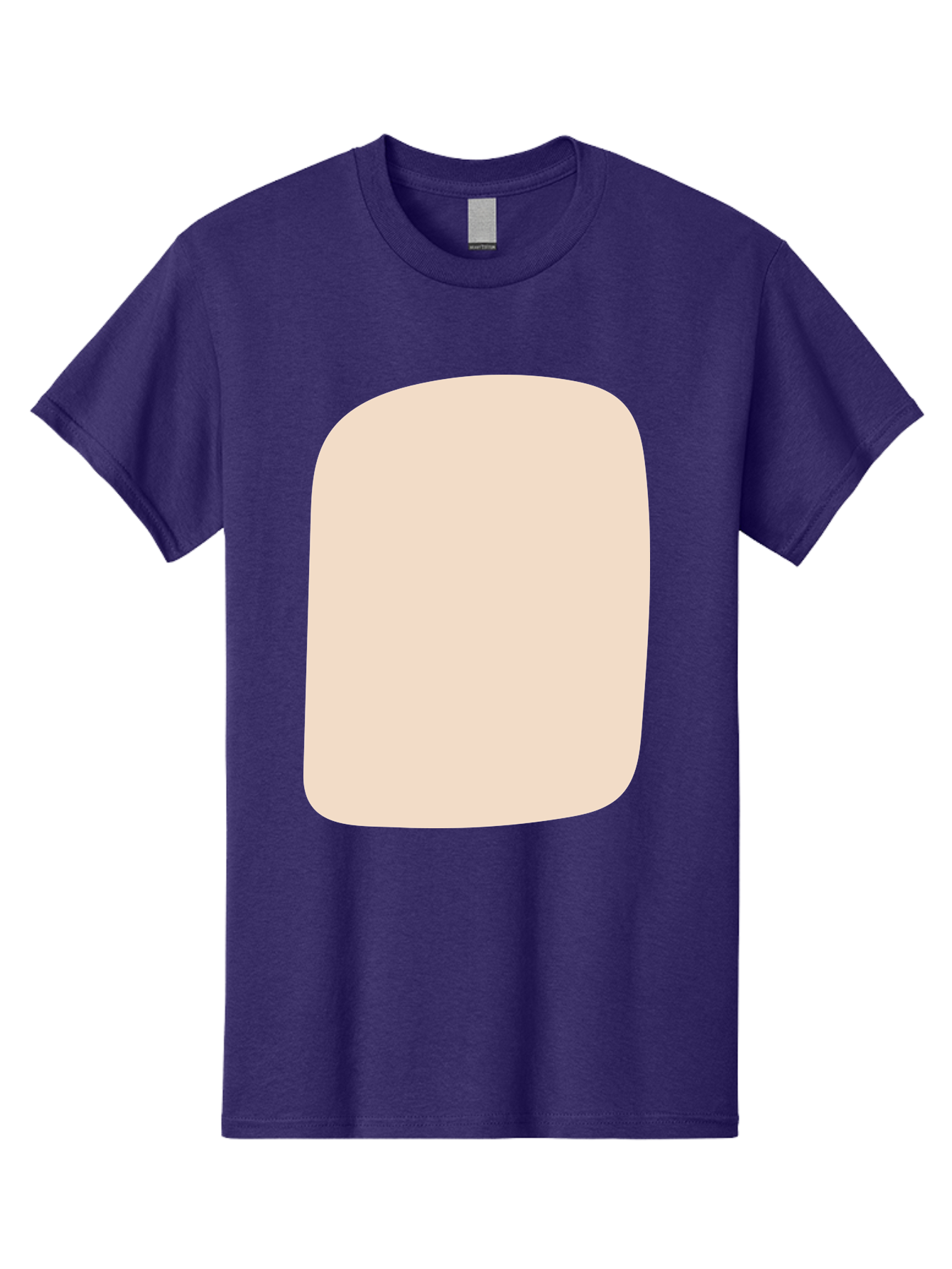 Beige-Rectangle Men'S Graphic Tee, 100% Cotton, Comfortable Casual Summer Wear, Machine Washable, Beige Rectangle, Rounded Corners, Plain Shape, Simple Design, Minimalist Aesthetic, Neutral Color, Soft Edges Aad997