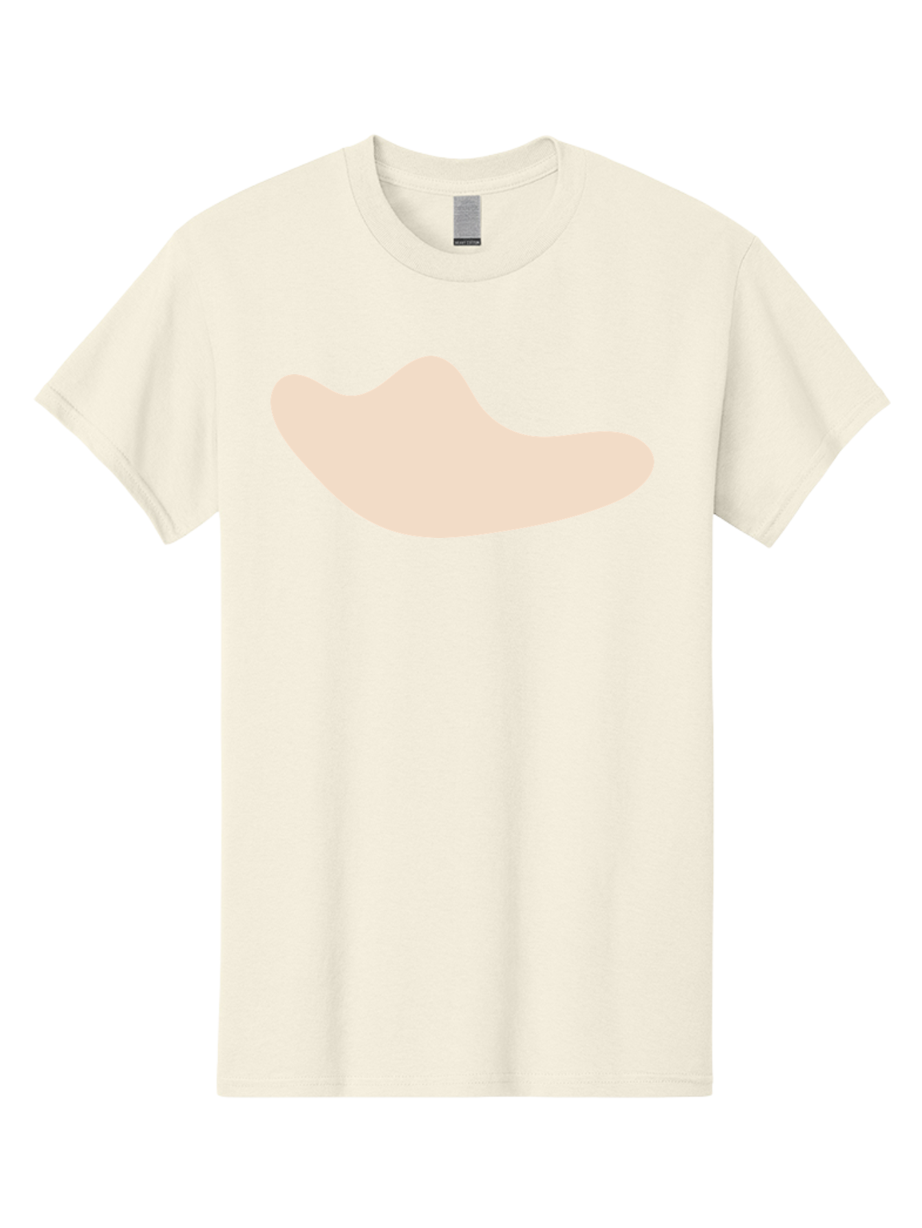 Cashew-Nut-1 Men'S Graphic Tee, 100% Cotton, Comfortable Casual Summer Wear, Machine Washable, Cashew Nut, Snack Food, Healthy Eating, Nutty Flavor, Beige Color, Abstract Shape, Simple Design, Minimalist Art Aae001