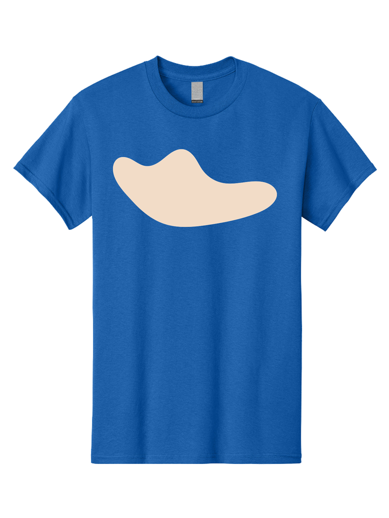Cashew-Nut-1 Men'S Graphic Tee, 100% Cotton, Comfortable Casual Summer Wear, Machine Washable, Cashew Nut, Snack Food, Healthy Eating, Nutty Flavor, Beige Color, Abstract Shape, Simple Design, Minimalist Art Aae001