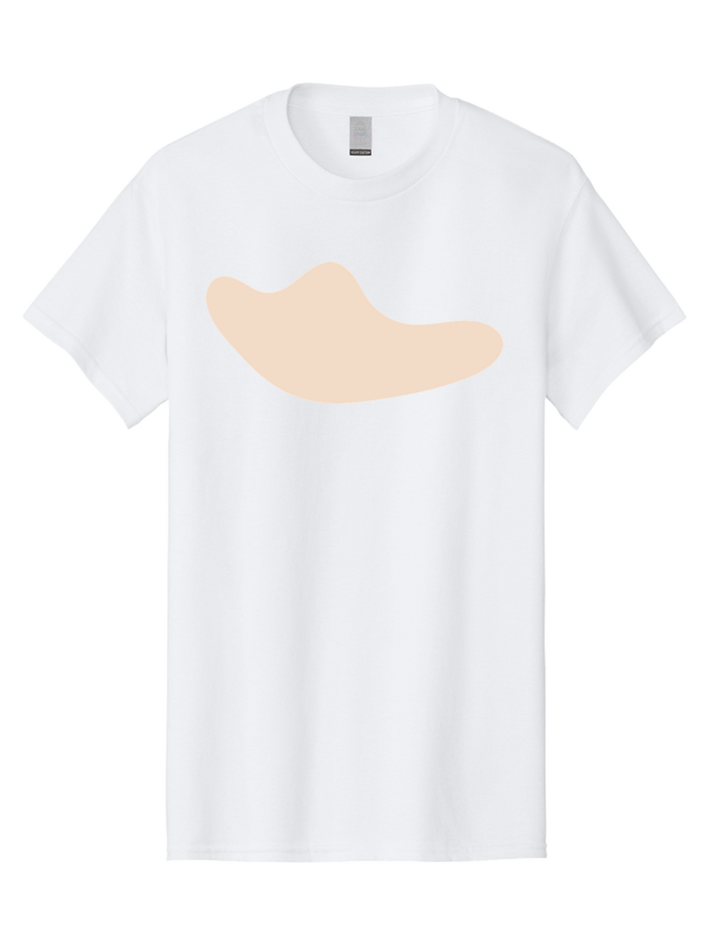 Cashew-Nut-1 Men'S Graphic Tee, 100% Cotton, Comfortable Casual Summer Wear, Machine Washable, Cashew Nut, Snack Food, Healthy Eating, Nutty Flavor, Beige Color, Abstract Shape, Simple Design, Minimalist Art Aae001