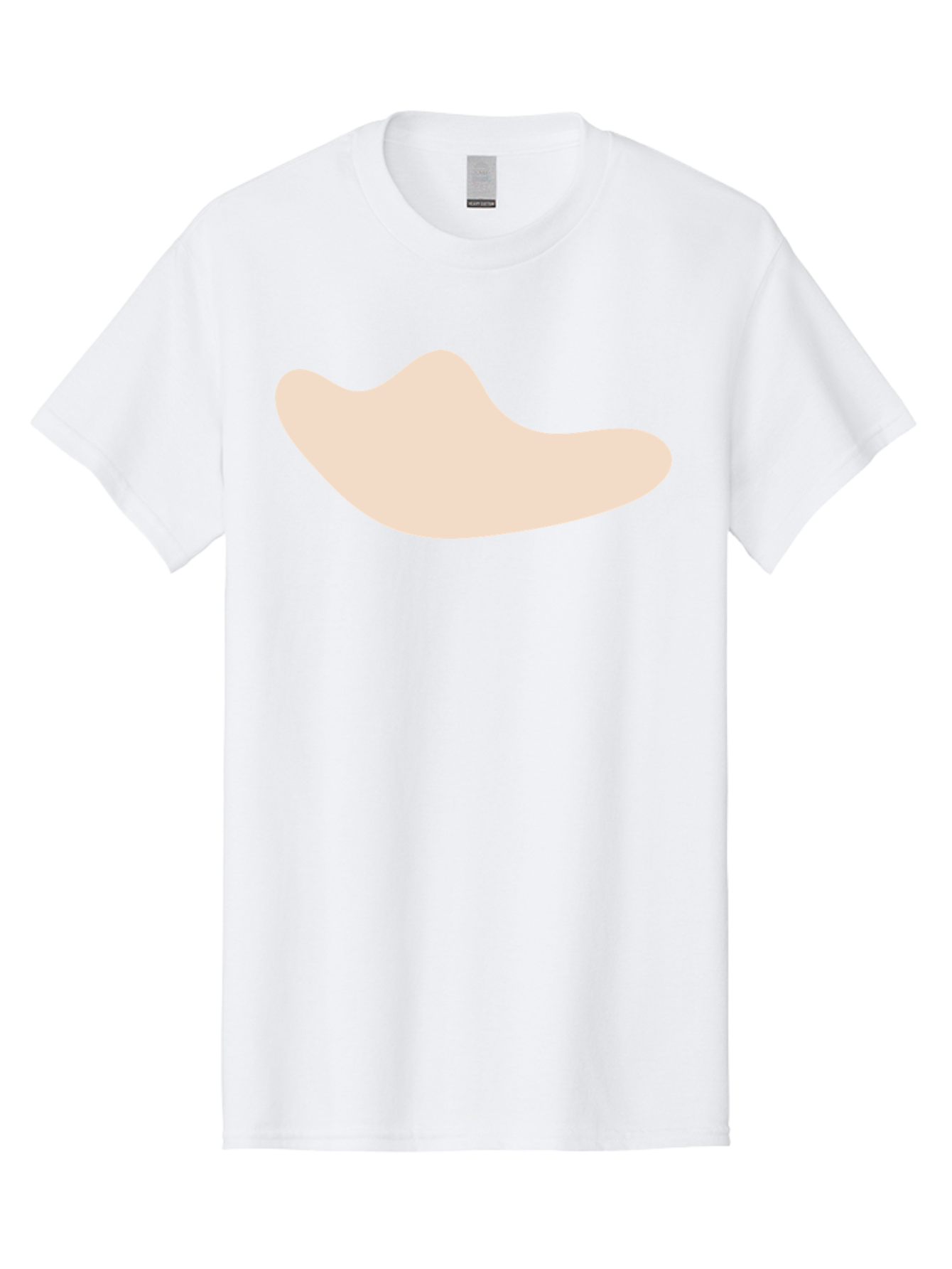 Cashew-Nut-1 Men'S Graphic Tee, 100% Cotton, Comfortable Casual Summer Wear, Machine Washable, Cashew Nut, Snack Food, Healthy Eating, Nutty Flavor, Beige Color, Abstract Shape, Simple Design, Minimalist Art Aae001
