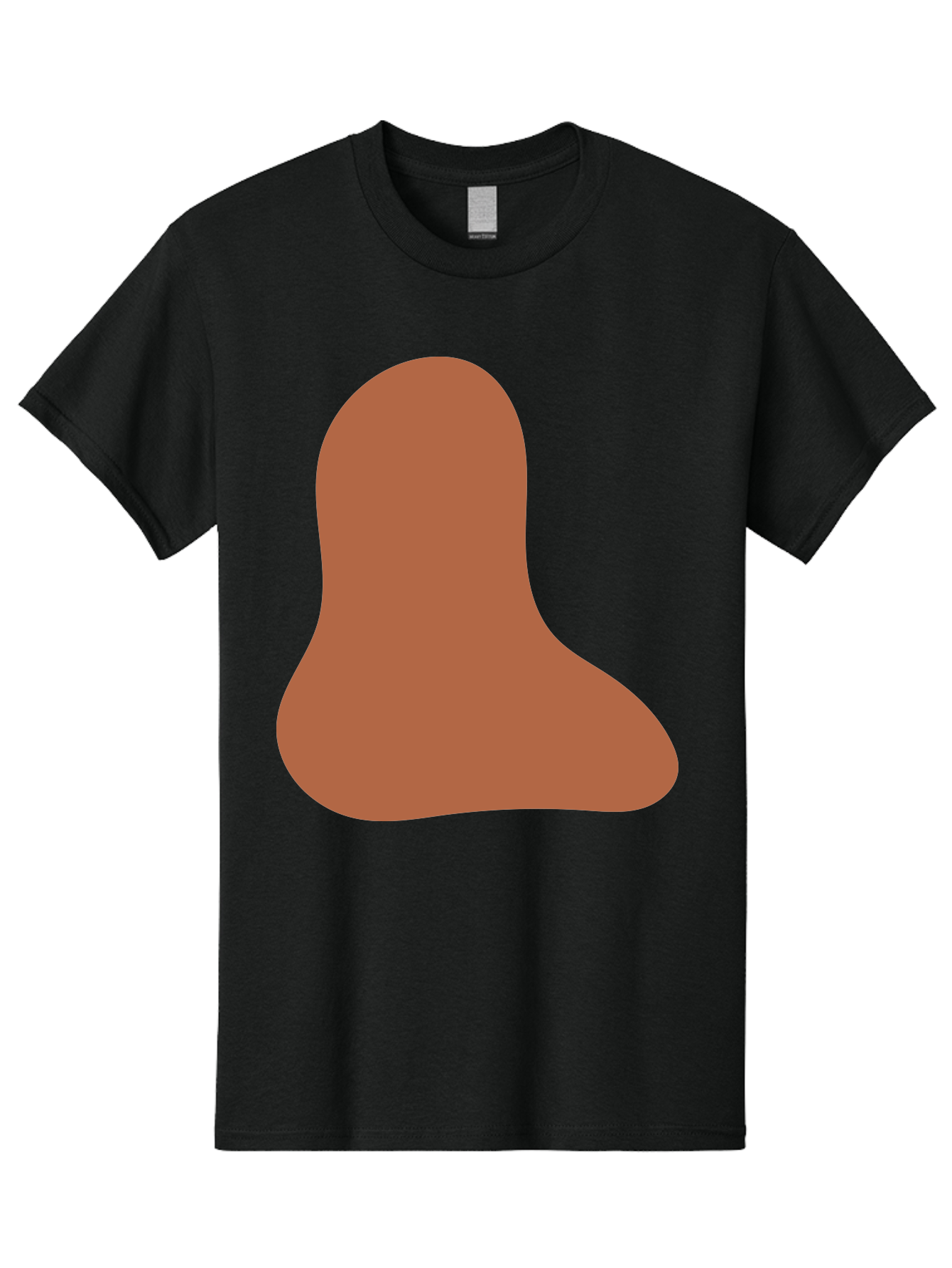 Cashew-Nut Men'S Graphic Tee, 100% Cotton, Comfortable Casual Summer Wear, Machine Washable, Roasted Chicken Leg, Savory Dish, Food Illustration, Cartoon Style, Reddish-Brown Color, Simple Design, Culinary Art Aae002