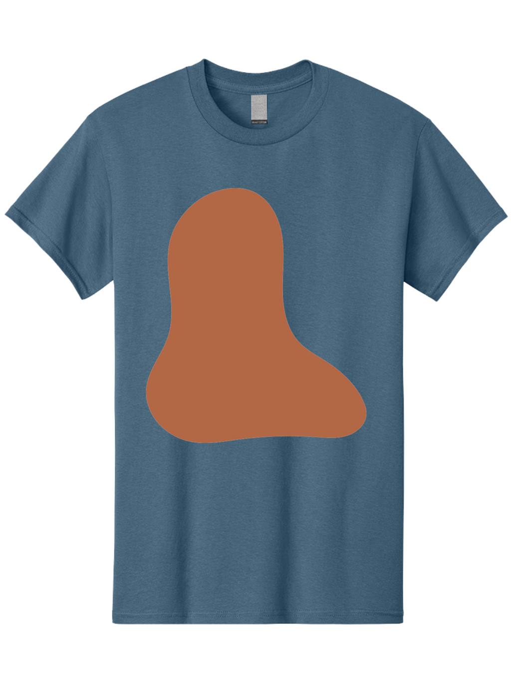 Cashew-Nut Men'S Graphic Tee, 100% Cotton, Comfortable Casual Summer Wear, Machine Washable, Roasted Chicken Leg, Savory Dish, Food Illustration, Cartoon Style, Reddish-Brown Color, Simple Design, Culinary Art Aae002