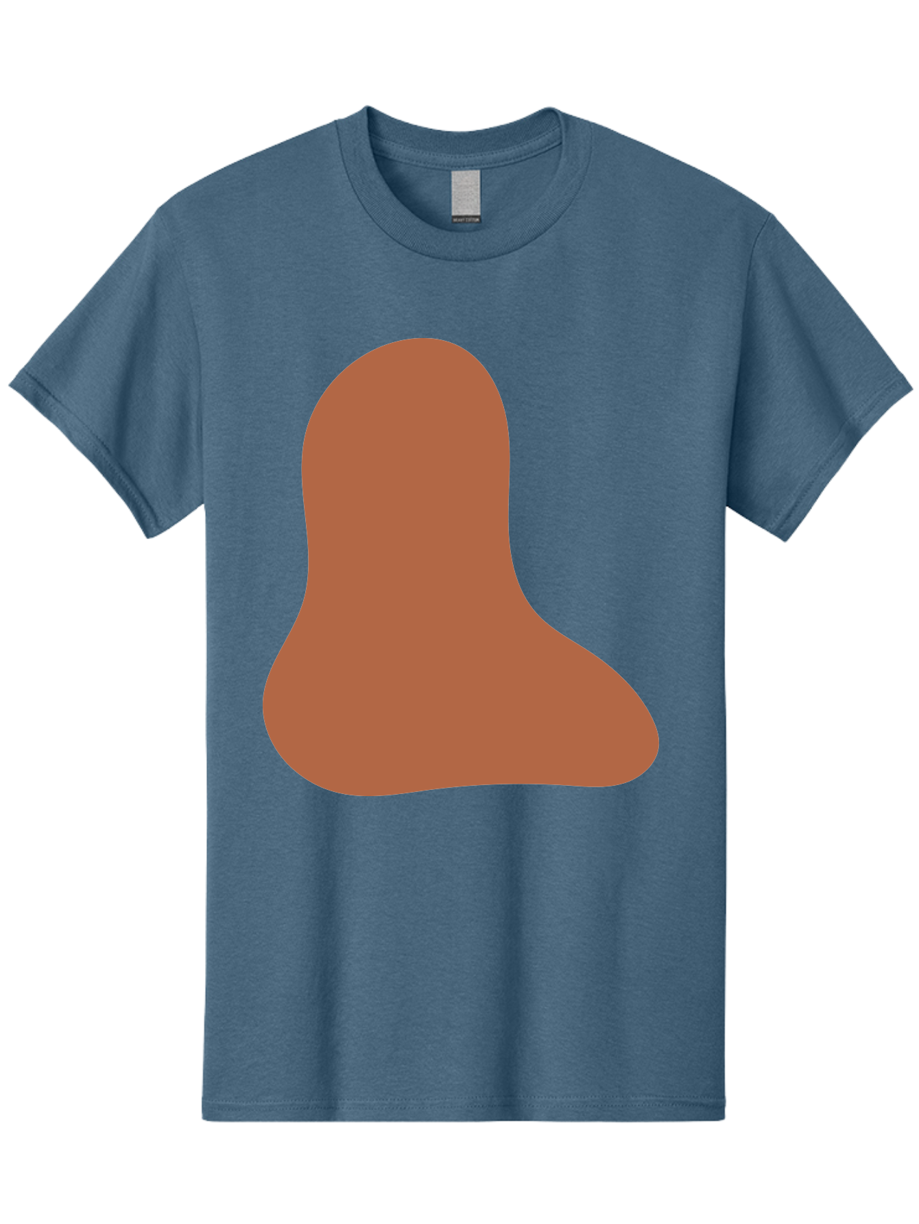 Cashew-Nut Men'S Graphic Tee, 100% Cotton, Comfortable Casual Summer Wear, Machine Washable, Roasted Chicken Leg, Savory Dish, Food Illustration, Cartoon Style, Reddish-Brown Color, Simple Design, Culinary Art Aae002