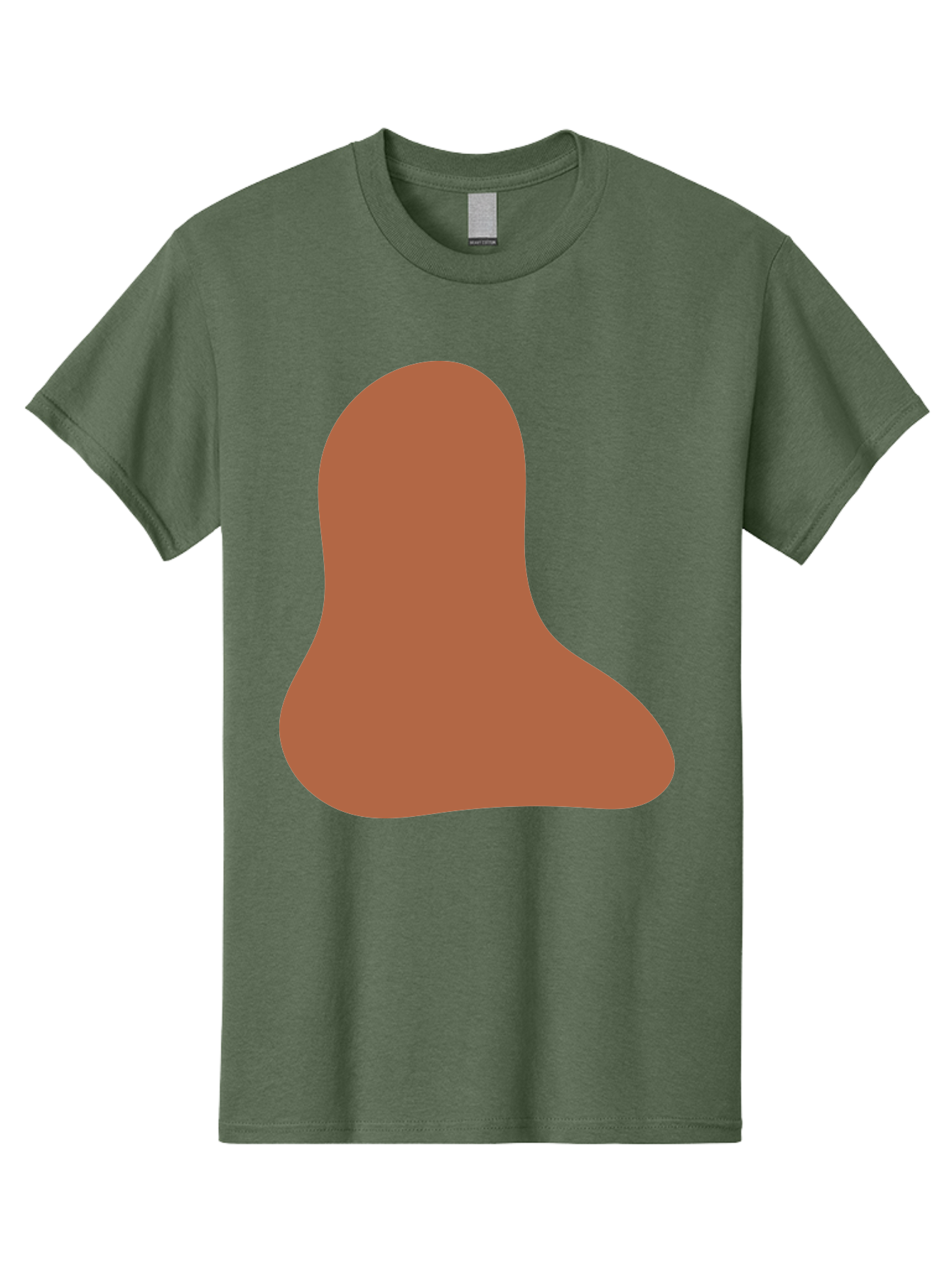 Cashew-Nut Men'S Graphic Tee, 100% Cotton, Comfortable Casual Summer Wear, Machine Washable, Roasted Chicken Leg, Savory Dish, Food Illustration, Cartoon Style, Reddish-Brown Color, Simple Design, Culinary Art Aae002