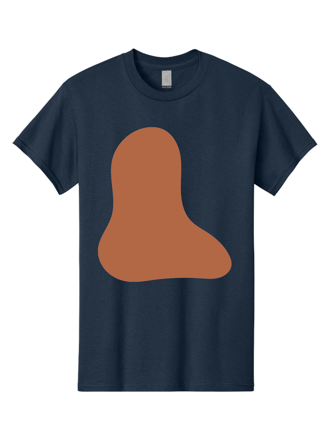 Cashew-Nut Men'S Graphic Tee, 100% Cotton, Comfortable Casual Summer Wear, Machine Washable, Roasted Chicken Leg, Savory Dish, Food Illustration, Cartoon Style, Reddish-Brown Color, Simple Design, Culinary Art Aae002