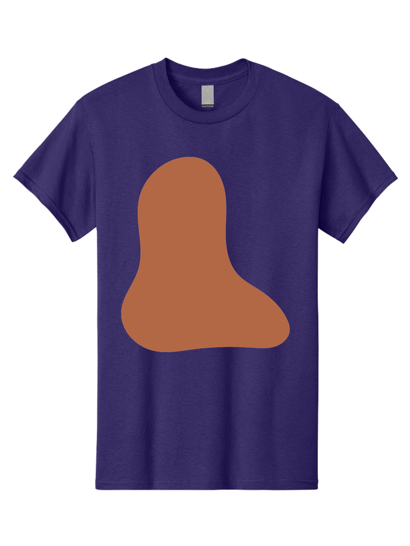 Cashew-Nut Men'S Graphic Tee, 100% Cotton, Comfortable Casual Summer Wear, Machine Washable, Roasted Chicken Leg, Savory Dish, Food Illustration, Cartoon Style, Reddish-Brown Color, Simple Design, Culinary Art Aae002