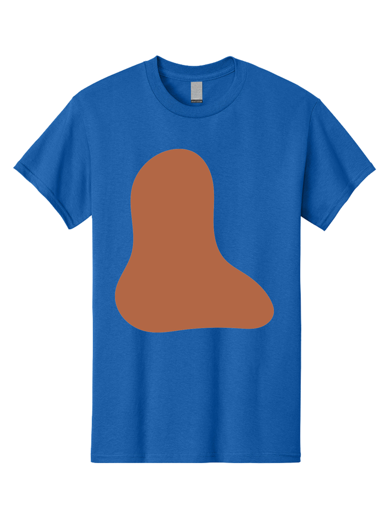 Cashew-Nut Men'S Graphic Tee, 100% Cotton, Comfortable Casual Summer Wear, Machine Washable, Roasted Chicken Leg, Savory Dish, Food Illustration, Cartoon Style, Reddish-Brown Color, Simple Design, Culinary Art Aae002