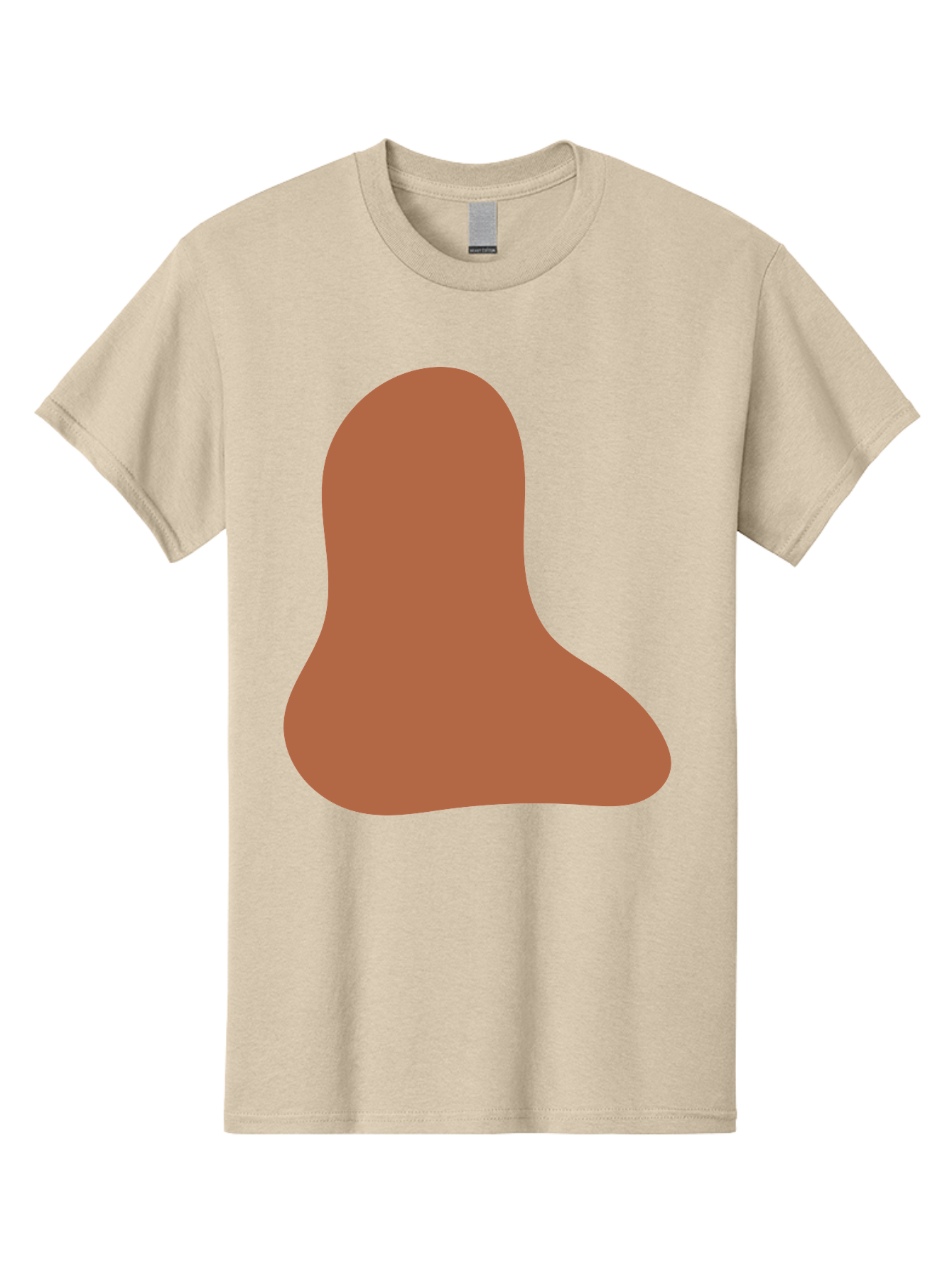 Cashew-Nut Men'S Graphic Tee, 100% Cotton, Comfortable Casual Summer Wear, Machine Washable, Roasted Chicken Leg, Savory Dish, Food Illustration, Cartoon Style, Reddish-Brown Color, Simple Design, Culinary Art Aae002