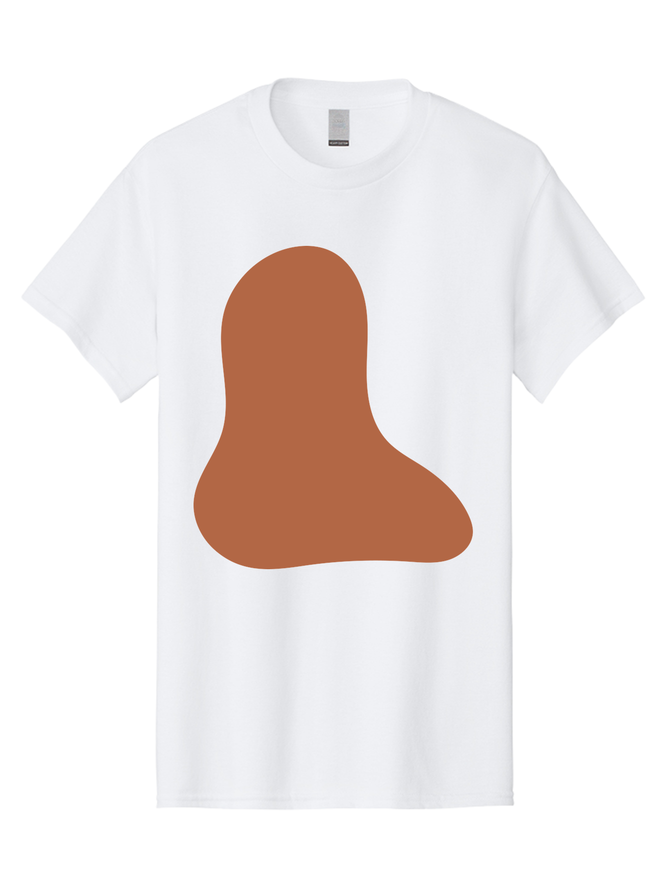Cashew-Nut Men'S Graphic Tee, 100% Cotton, Comfortable Casual Summer Wear, Machine Washable, Roasted Chicken Leg, Savory Dish, Food Illustration, Cartoon Style, Reddish-Brown Color, Simple Design, Culinary Art Aae002