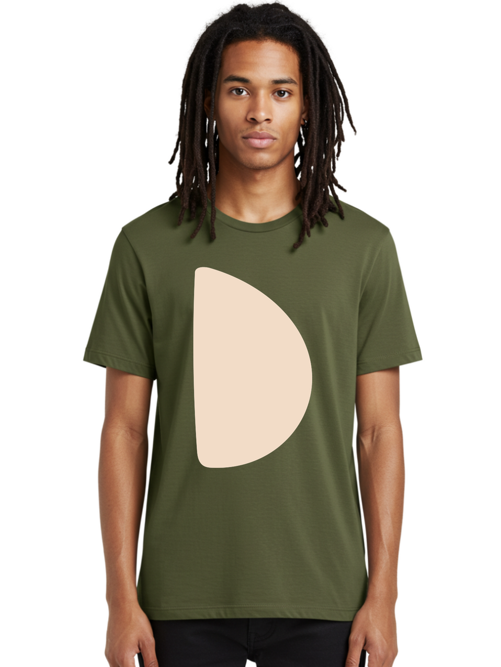 D Men'S Graphic Tee, 100% Cotton, Comfortable Casual Summer Wear, Machine Washable, Pacman Character, Simple Design, Minimalist Art, Beige Color, Retro Gaming, Iconic Symbol, Classic Video Game Aae009