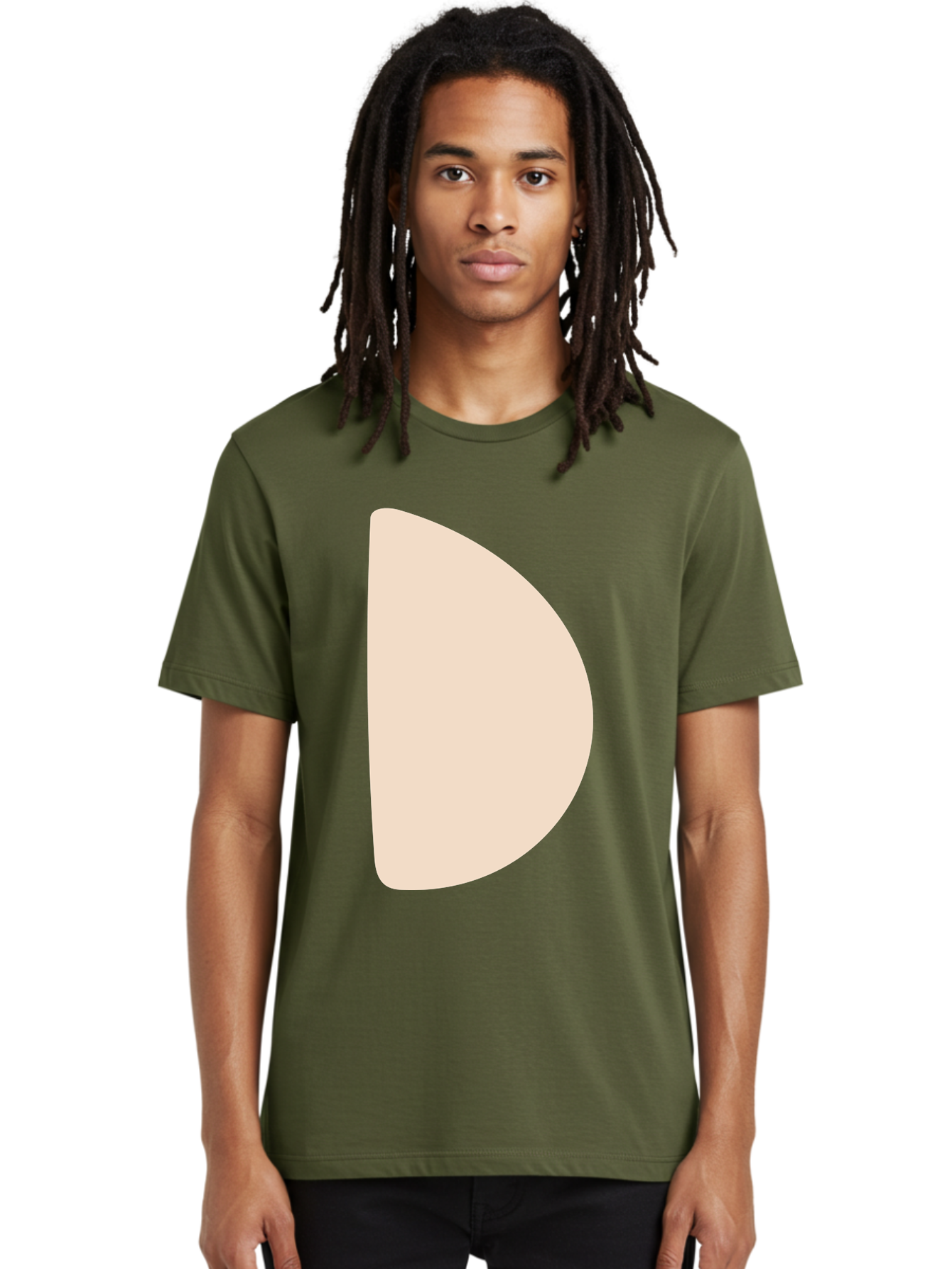 D Men'S Graphic Tee, 100% Cotton, Comfortable Casual Summer Wear, Machine Washable, Pacman Character, Simple Design, Minimalist Art, Beige Color, Retro Gaming, Iconic Symbol, Classic Video Game Aae009