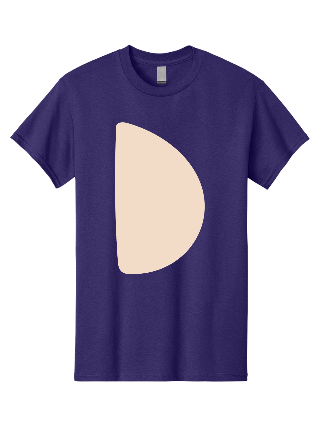 D Men'S Graphic Tee, 100% Cotton, Comfortable Casual Summer Wear, Machine Washable, Pacman Character, Simple Design, Minimalist Art, Beige Color, Retro Gaming, Iconic Symbol, Classic Video Game Aae009