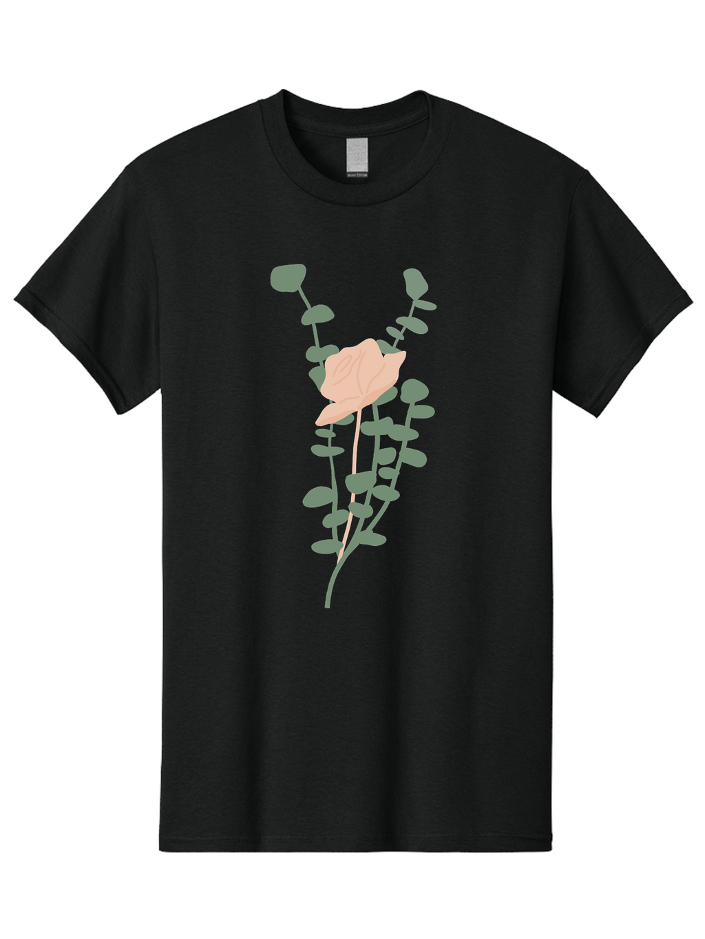 Falling-Leaves Men'S Graphic Tee, 100% Cotton, Comfortable Casual Summer Wear, Machine Washable, Pale Leaf, Gray Leaves, Minimalist Design, Simple Shapes, Soft Colors, Abstract Art, Modern Illustration, Digital Graphics Aae014