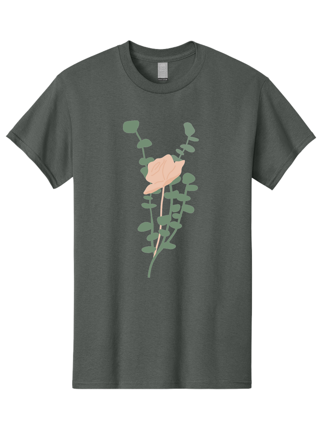 Falling-Leaves Men'S Graphic Tee, 100% Cotton, Comfortable Casual Summer Wear, Machine Washable, Pale Leaf, Gray Leaves, Minimalist Design, Simple Shapes, Soft Colors, Abstract Art, Modern Illustration, Digital Graphics Aae014