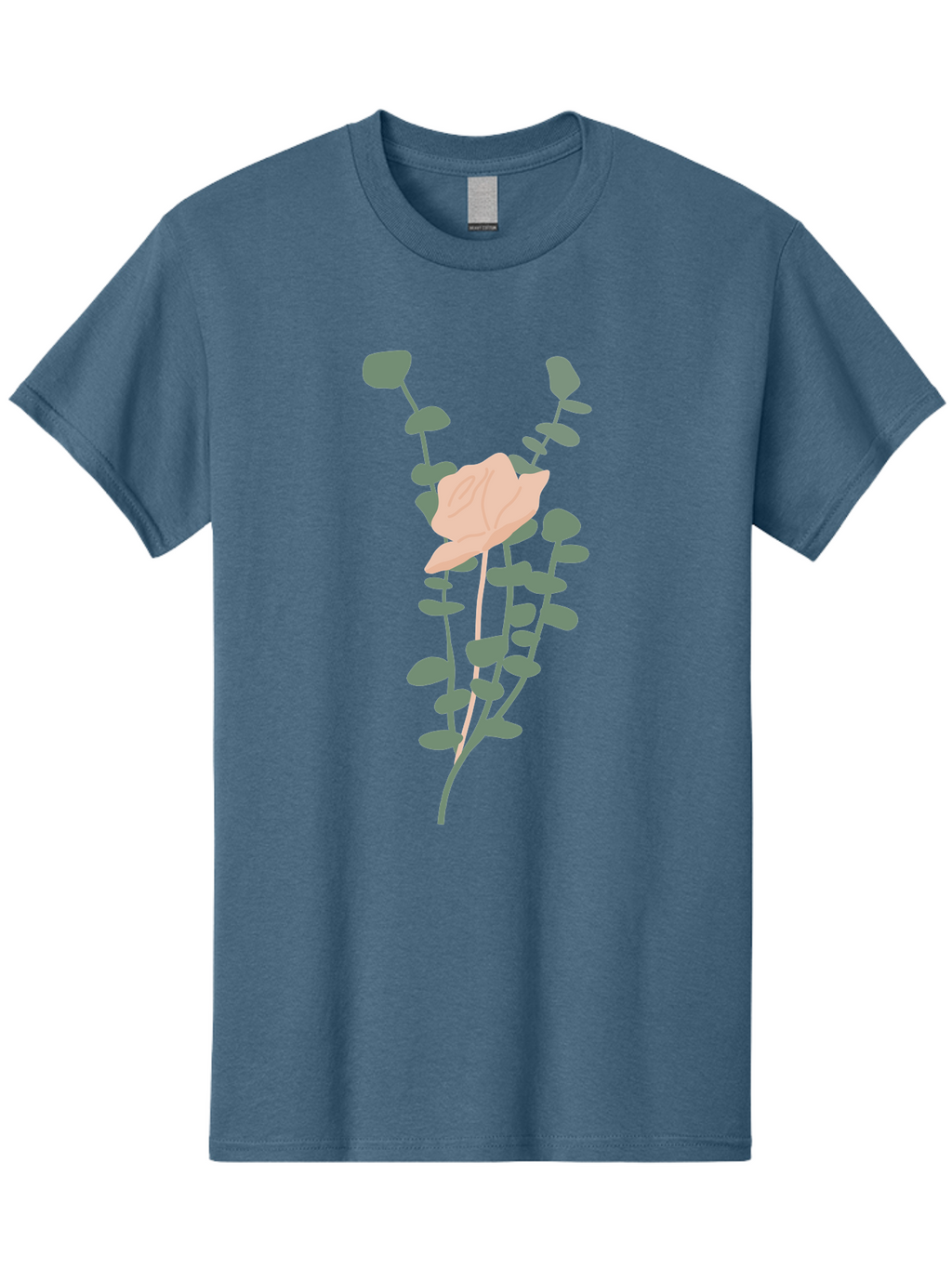Falling-Leaves Men'S Graphic Tee, 100% Cotton, Comfortable Casual Summer Wear, Machine Washable, Pale Leaf, Gray Leaves, Minimalist Design, Simple Shapes, Soft Colors, Abstract Art, Modern Illustration, Digital Graphics Aae014