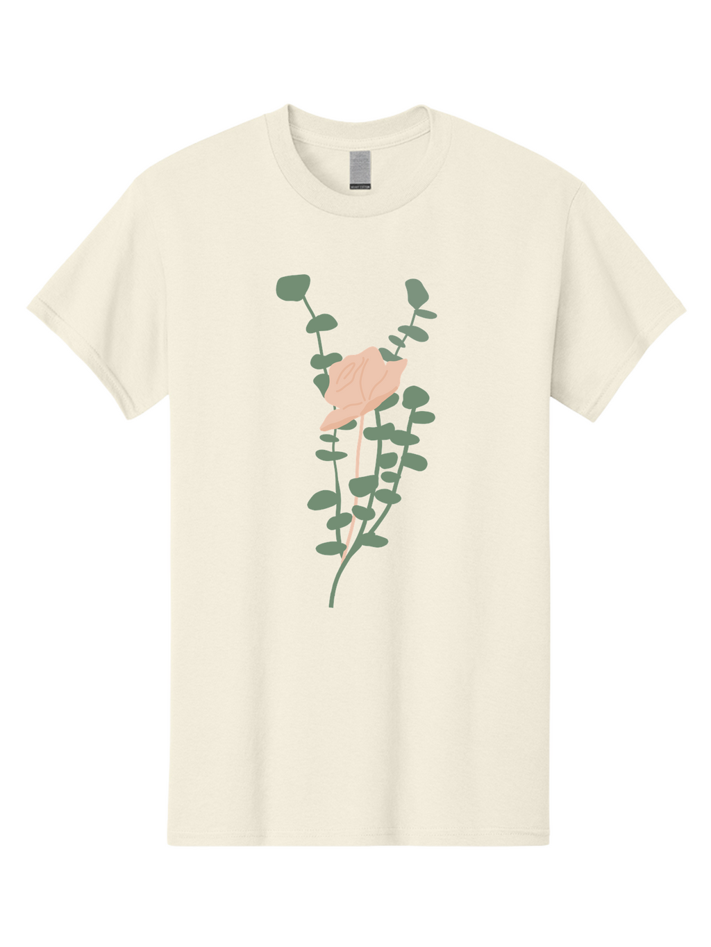 Falling-Leaves Men'S Graphic Tee, 100% Cotton, Comfortable Casual Summer Wear, Machine Washable, Pale Leaf, Gray Leaves, Minimalist Design, Simple Shapes, Soft Colors, Abstract Art, Modern Illustration, Digital Graphics Aae014
