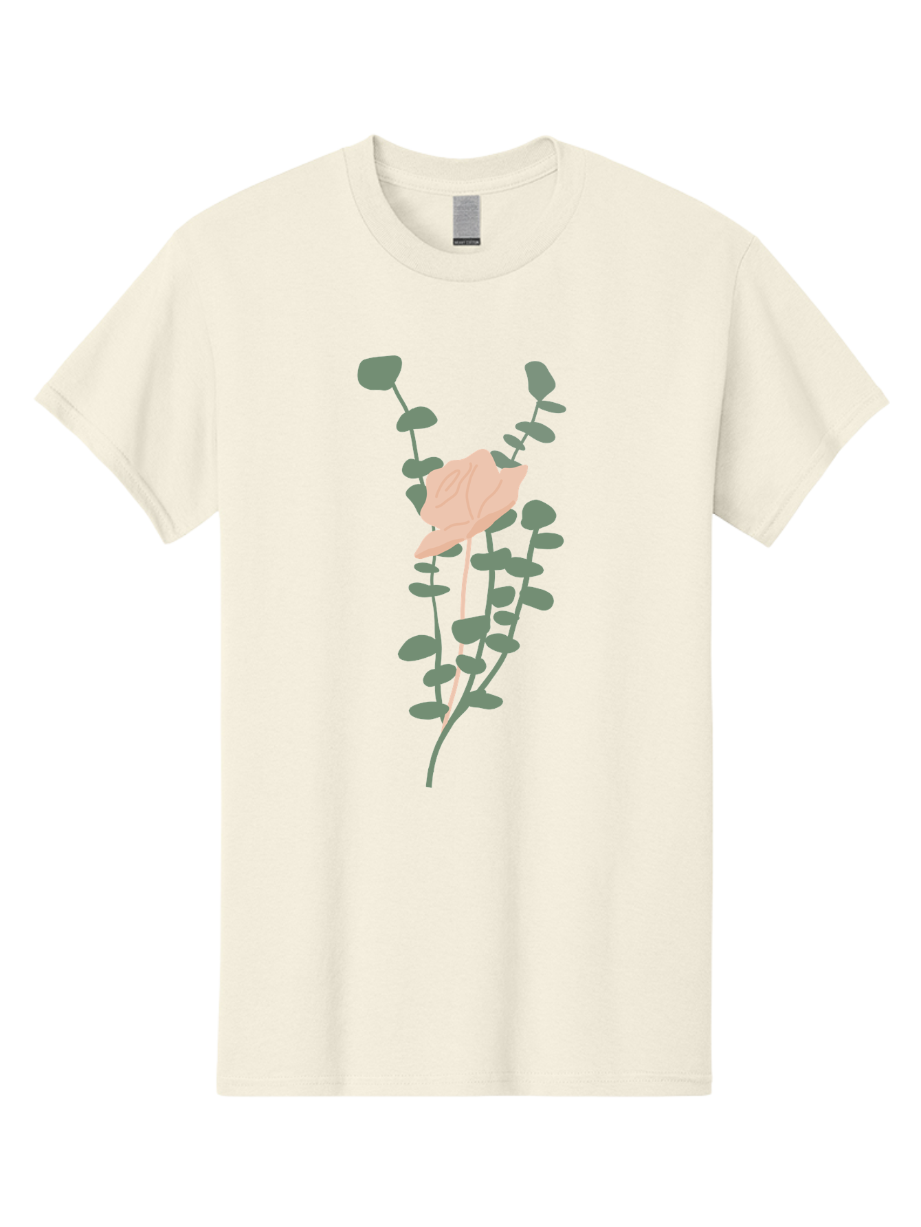 Falling-Leaves Men'S Graphic Tee, 100% Cotton, Comfortable Casual Summer Wear, Machine Washable, Pale Leaf, Gray Leaves, Minimalist Design, Simple Shapes, Soft Colors, Abstract Art, Modern Illustration, Digital Graphics Aae014