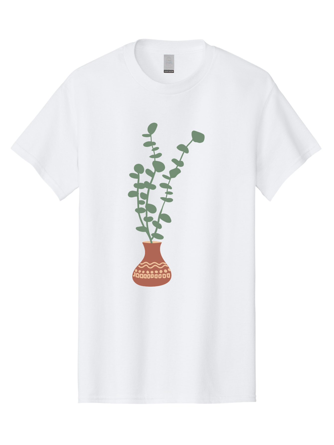Flowers-In-Vase Men'S Graphic Tee, 100% Cotton, Comfortable Casual Summer Wear, Machine Washable, Vase With Flowers, Decorative Elements, Artistic Design, Floral Arrangement, Intricate Patterns, Modern Illustration, Digital Art Aae021