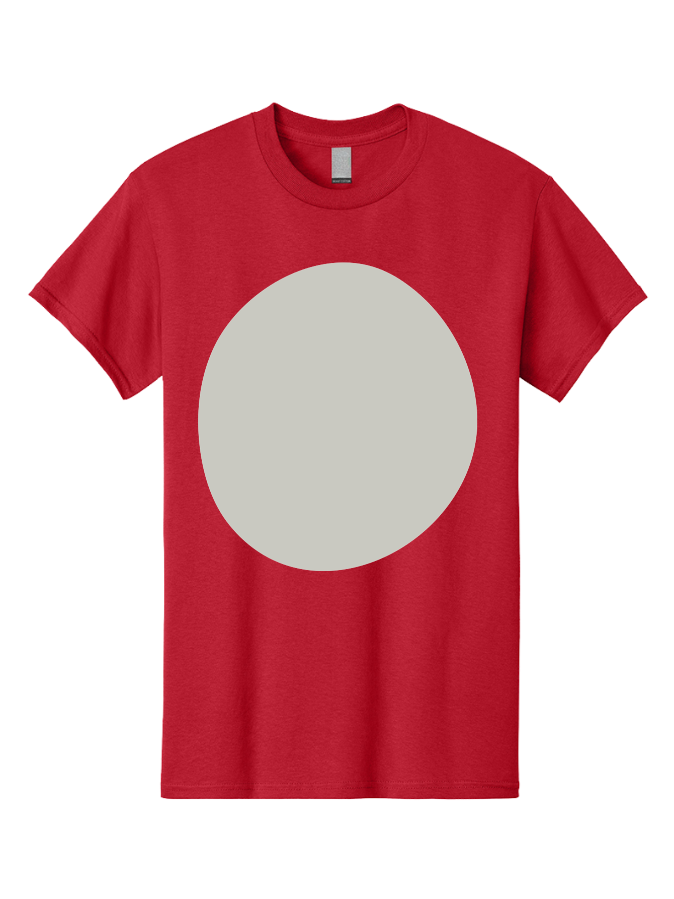 Gray-Circle Men'S Graphic Tee, 100% Cotton, Comfortable Casual Summer Wear, Machine Washable, Gray Circle, Simple Shape, Minimalist Design, Abstract Art, Geometric Figure, Modern Aesthetic, Clean Lines Aae023