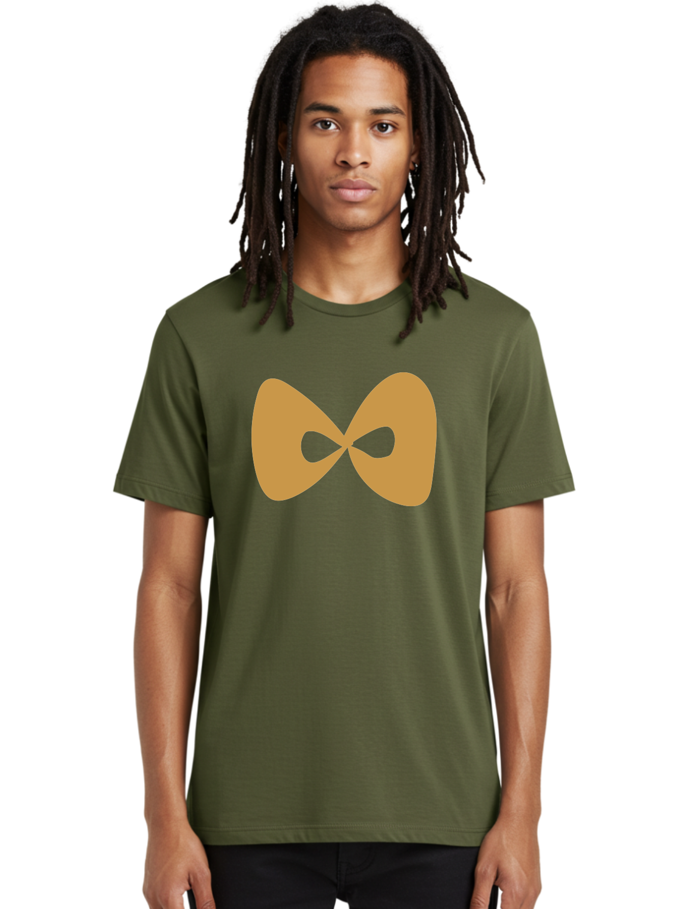 Lemniscate Men'S Graphic Tee, 100% Cotton, Comfortable Casual Summer Wear, Machine Washable, Mathematical Symbol, Infinity Sign, Lemniscate Curve, Geometric Shape, Abstract Design, Symmetrical Figure, Looped Infinity Aae028