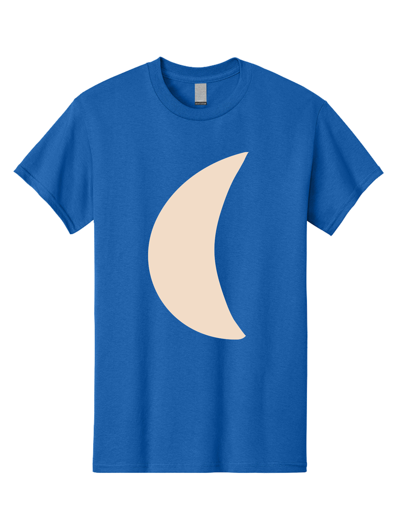 Moon Men'S Graphic Tee, 100% Cotton, Comfortable Casual Summer Wear, Machine Washable, Crescent Moon, Moon Shape, Minimalist Design, Simple Art, Lunar Symbol, Celestial Body, Abstract Illustration Aae032