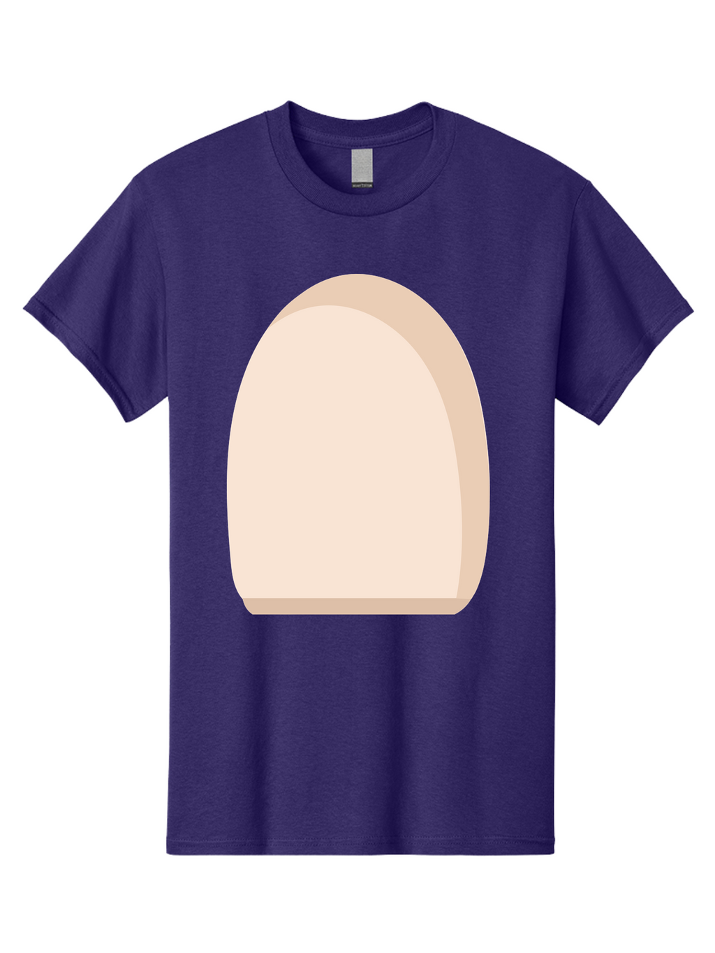 Oval-Shape-2 Men'S Graphic Tee, 100% Cotton, Comfortable Casual Summer Wear, Machine Washable, Oval Shape, Egg Shape, Simple Design, Minimalist Art, Beige Color, Soft Graphics, Abstract Form, Digital Illustration Aae038