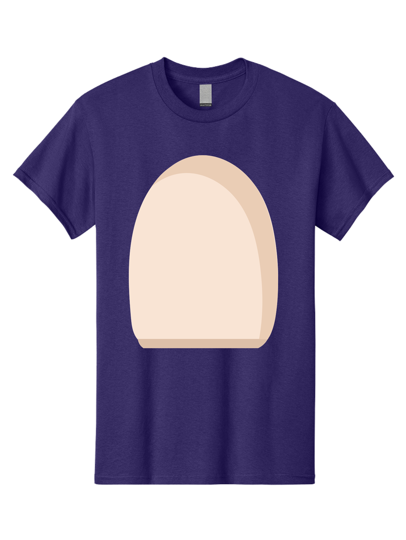 Oval-Shape-2 Men'S Graphic Tee, 100% Cotton, Comfortable Casual Summer Wear, Machine Washable, Oval Shape, Egg Shape, Simple Design, Minimalist Art, Beige Color, Soft Graphics, Abstract Form, Digital Illustration Aae038