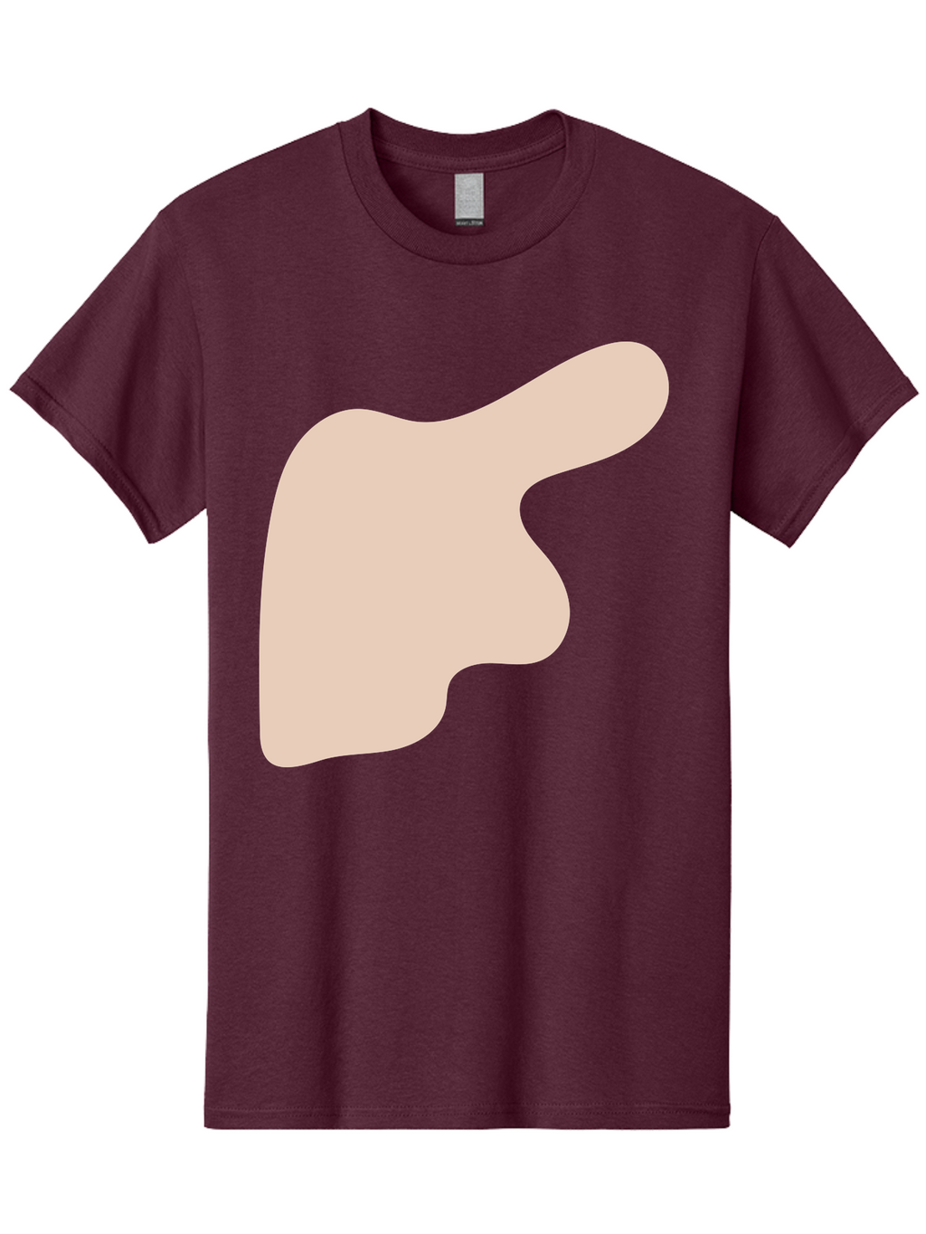 Thumbs-Up Men'S Graphic Tee, 100% Cotton, Comfortable Casual Summer Wear, Machine Washable, Thumbs Up Gesture, Approval Symbol, Positive Feedback, Like Button, Hand Gesture, Social Media Icon, Beige Shape Aae060
